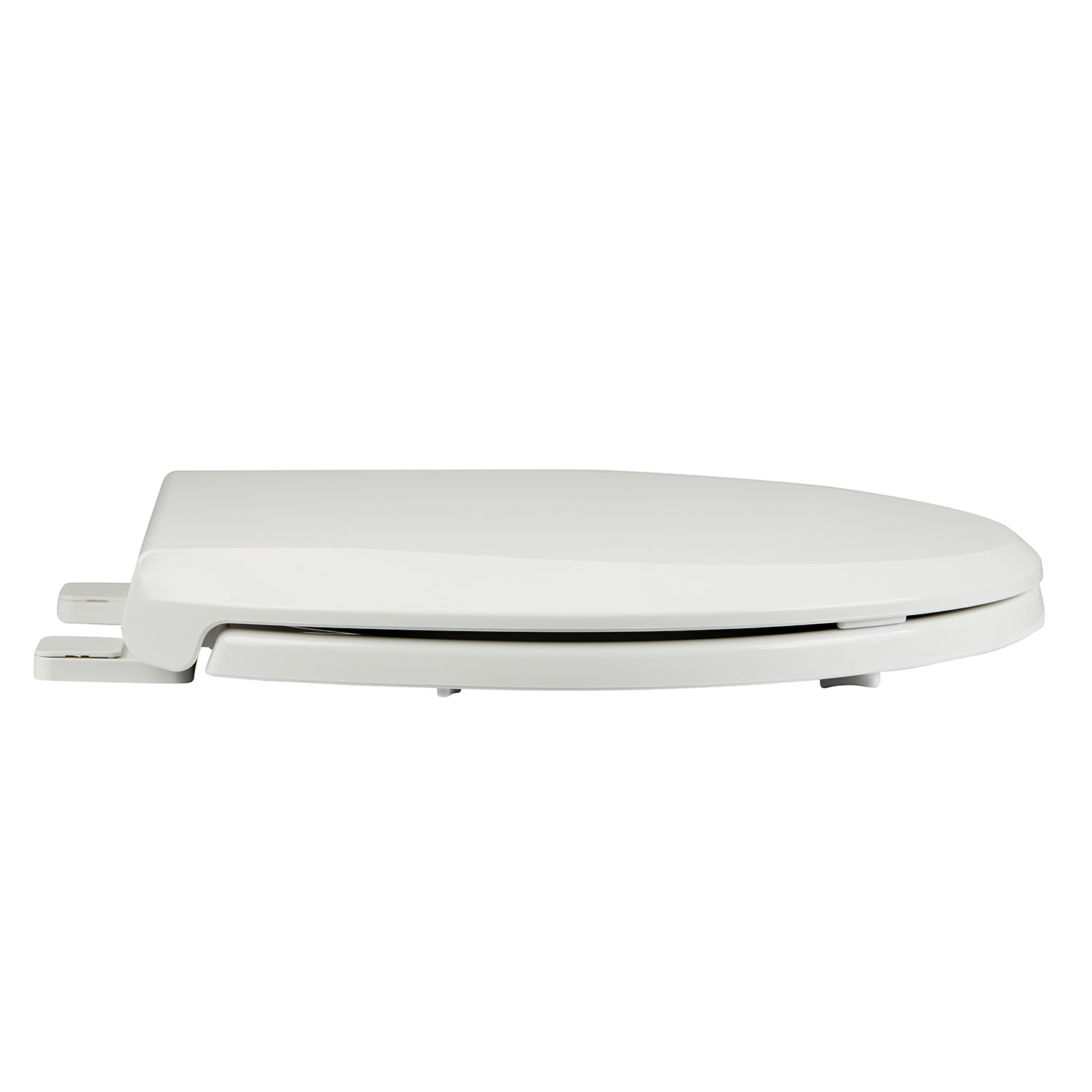 Slow Close Round Closed Front Toilet Seat in White-Boyel Living