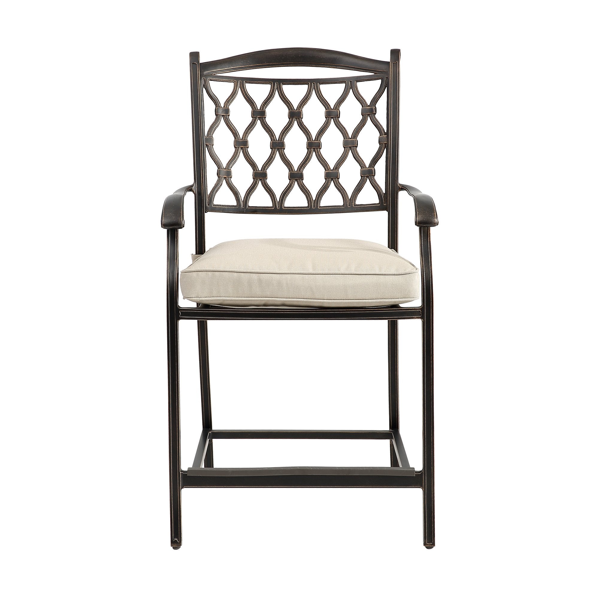 Cast aluminum high dining chair-Boyel Living