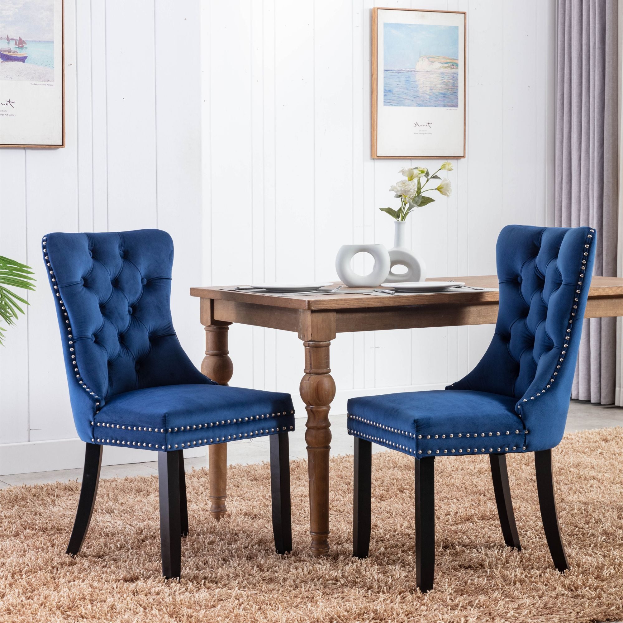 Lenoir velvet upholstered dining chair hot sale