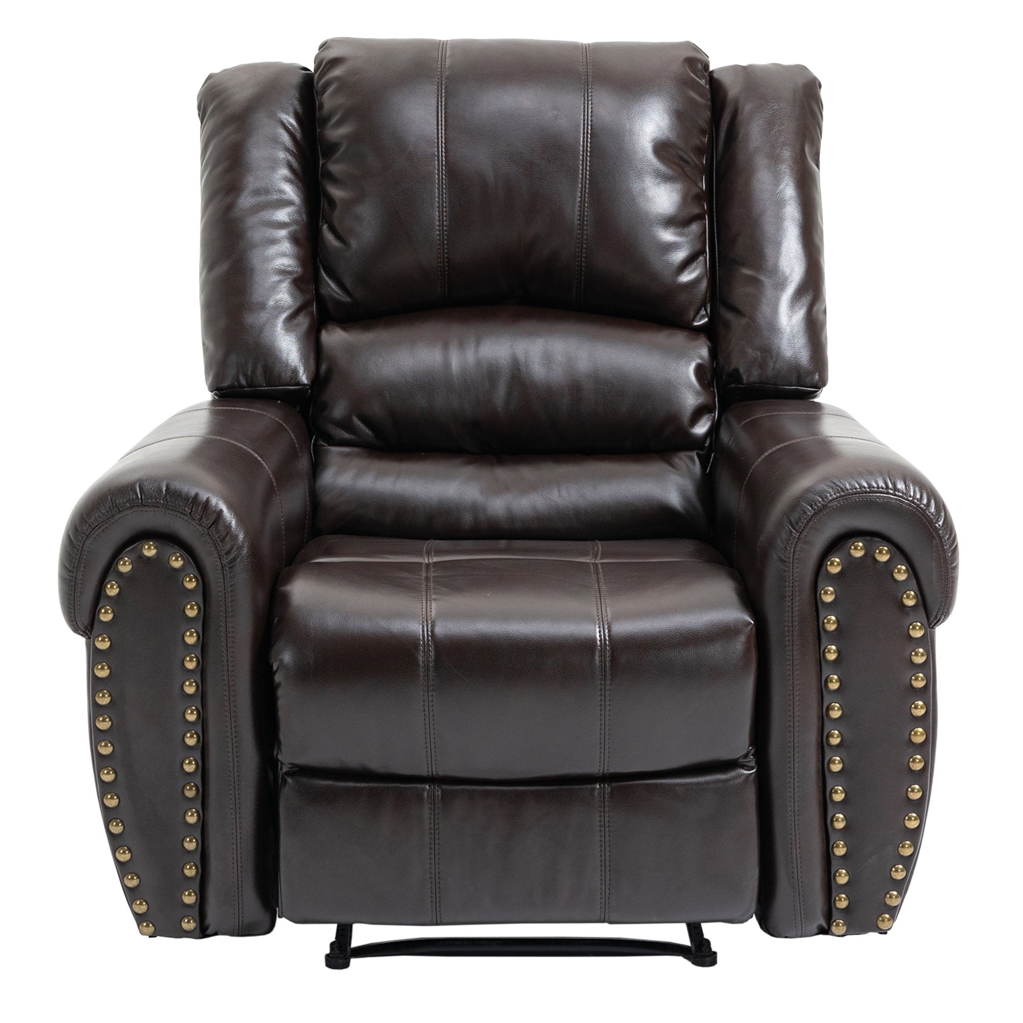 Classic Faux Leather Manual Standard Recliner-Boyel Living