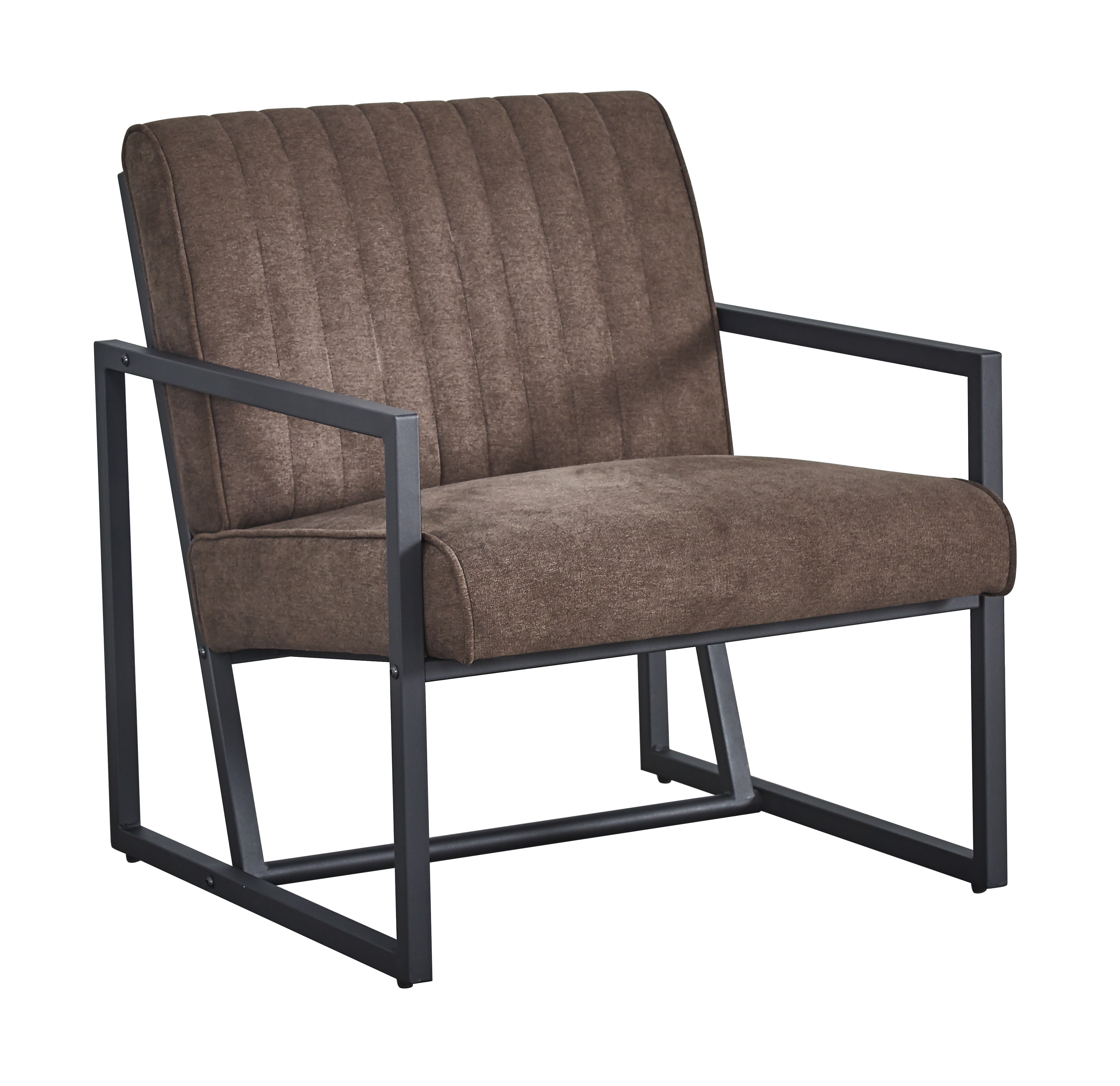 Modern design high quality fabric (BROWN)+ steel armchair，for Kitchen, Dining, Bedroom, Living Room-Boyel Living