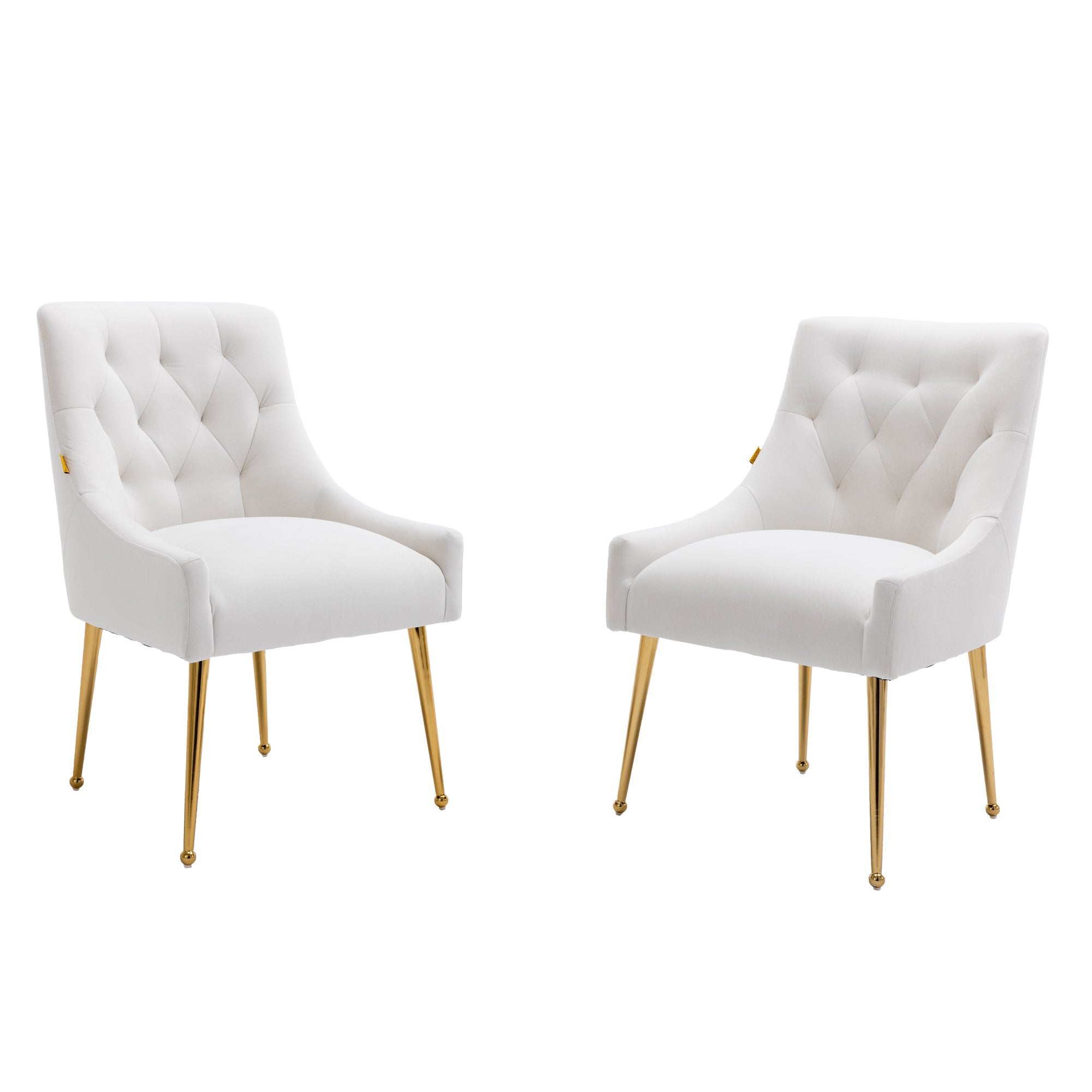 Boyel Living Tufted Velvet Upholstered Dining Chair, Velvet Side Chair, Accent Chair - Set of 2-Boyel Living