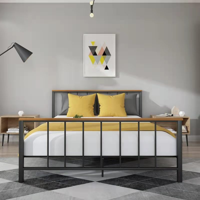 Metal Platform Bed frame with Headboard and Footboard,Sturdy Metal Frame,No Box Spring Needed(Queen/Full/Twin)-Boyel Living