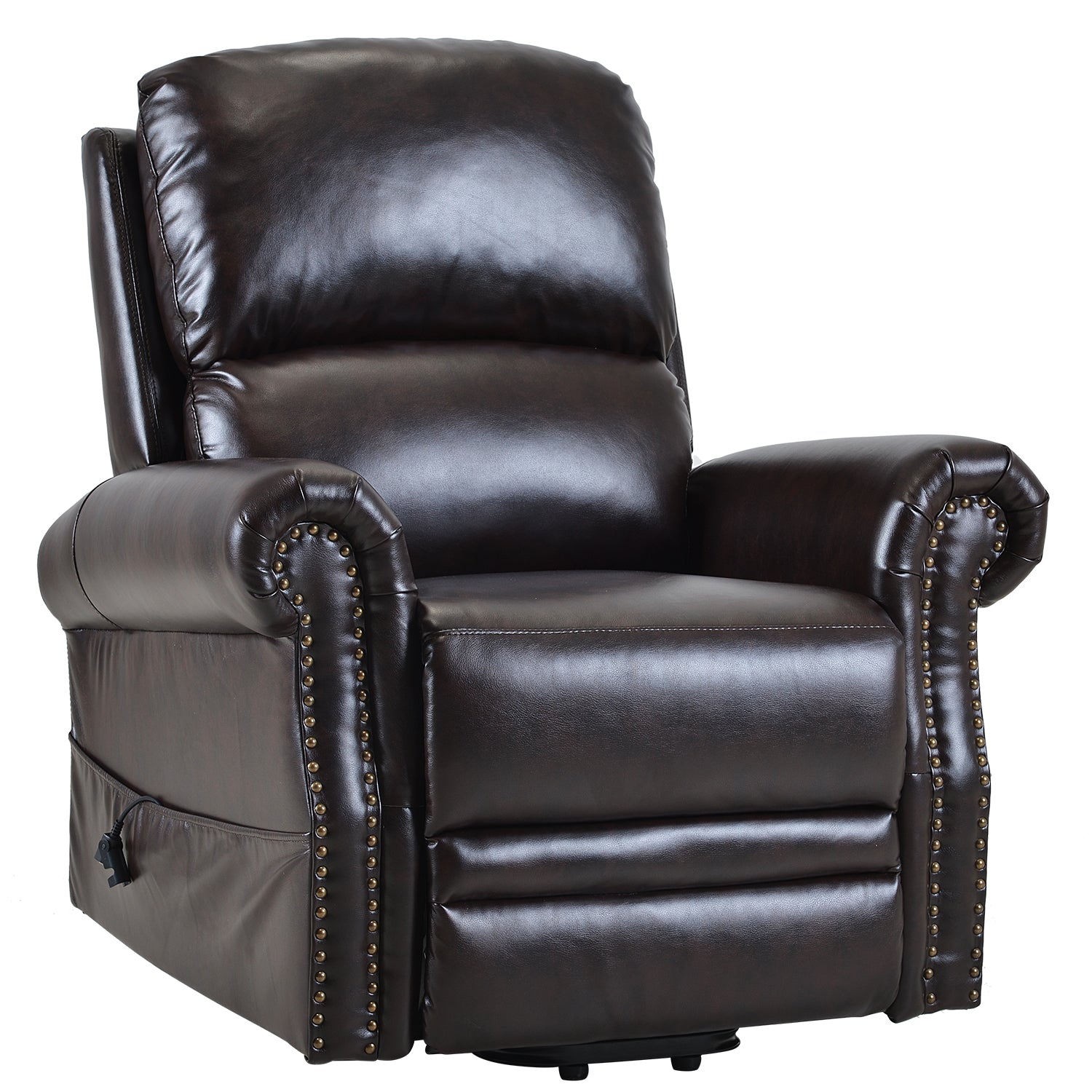 PU Leather Power Lift Recliner Chair with Remote-Boyel Living