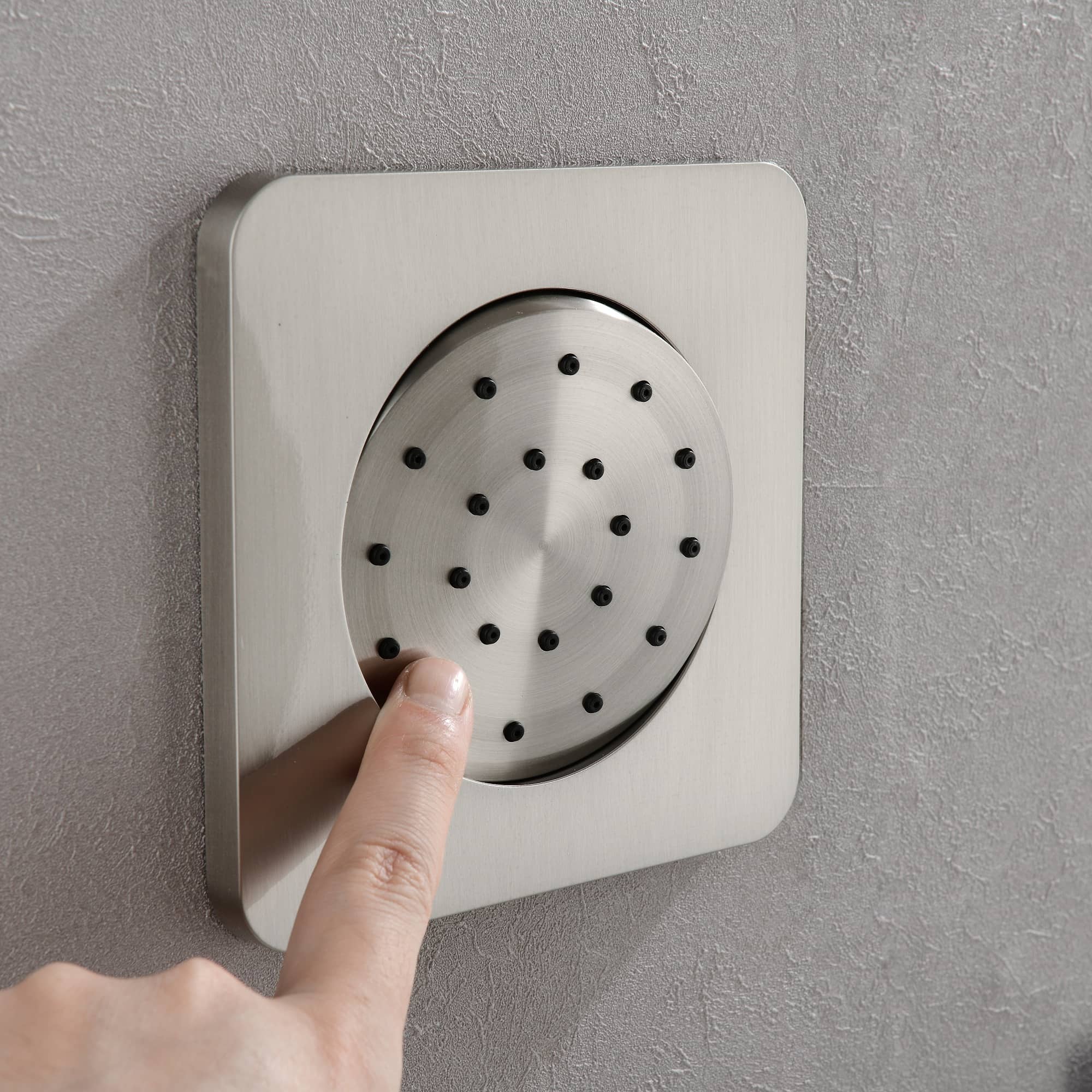 Boyel Living Luxury Thermostatic Rain Shower Head System With 3 Body Jets & 3-Spray Patterns Wall Mounted and Solid Brass Handshower-Boyel Living