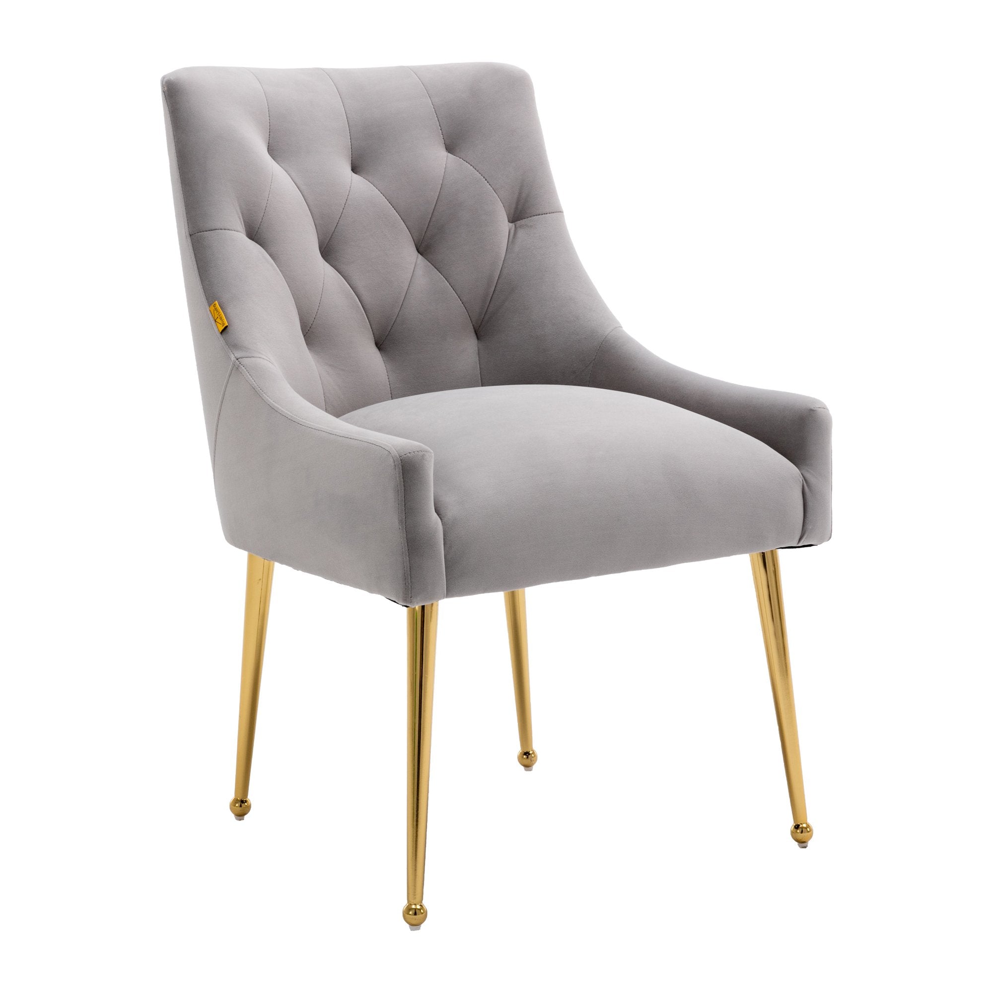 Boyel Living Tufted Velvet Upholstered Dining Chair, Velvet Side Chair, Accent Chair - Set of 2-Boyel Living