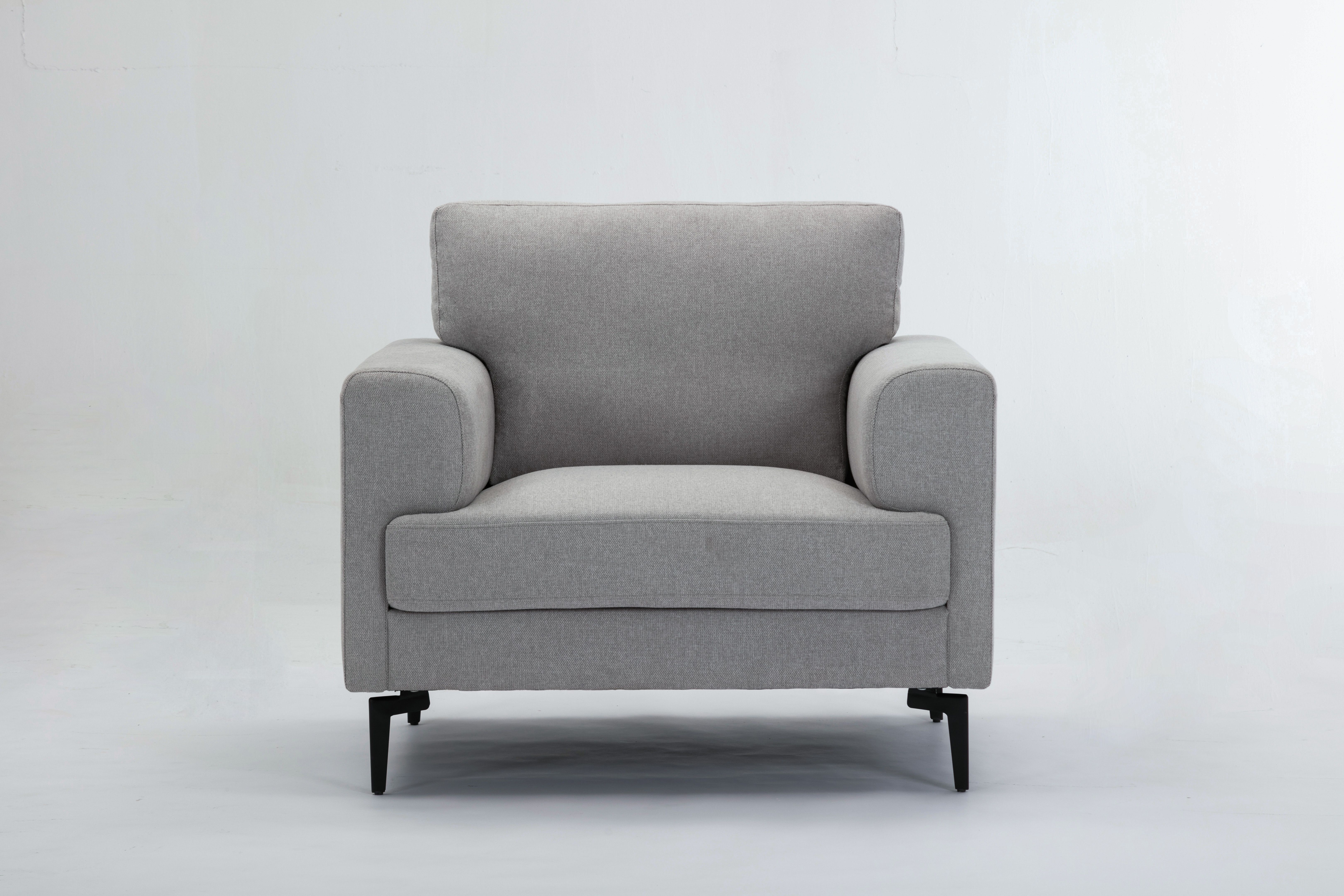 ACME Kyrene Chair, Light Gray Linen-Boyel Living