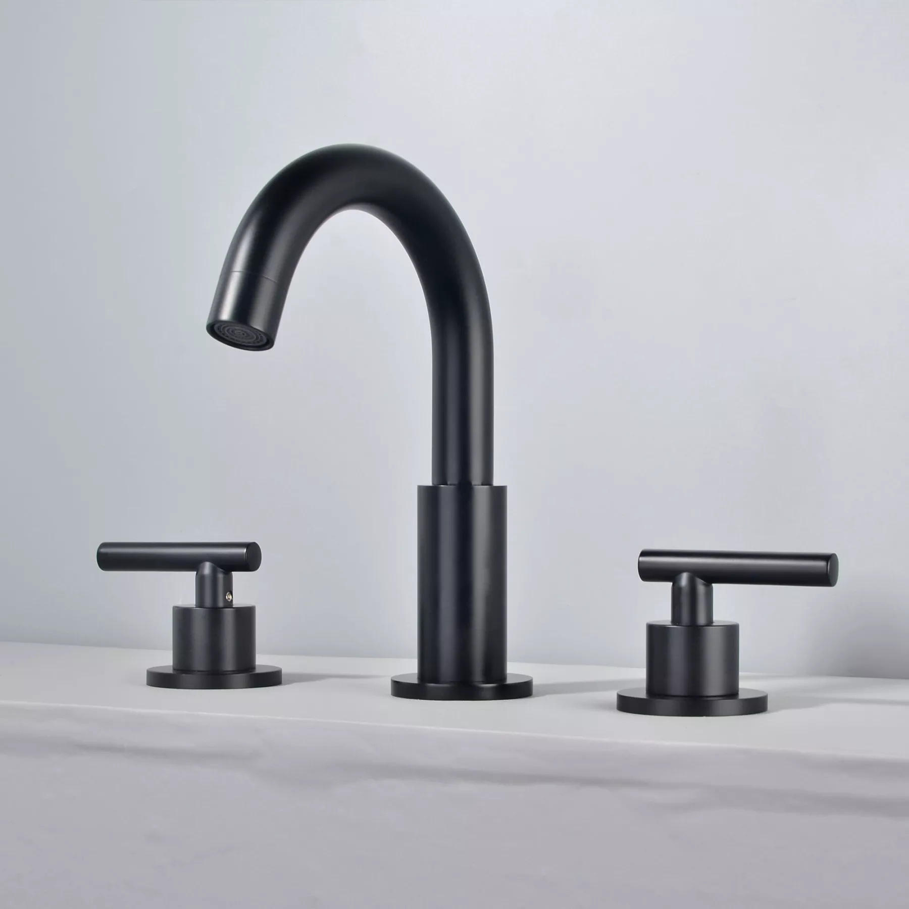 Boyel Living Widespread 2-Handle Bathroom Sink Faucet with Valve and Drain Assembly in Brushed Gold 8 In.-Boyel Living