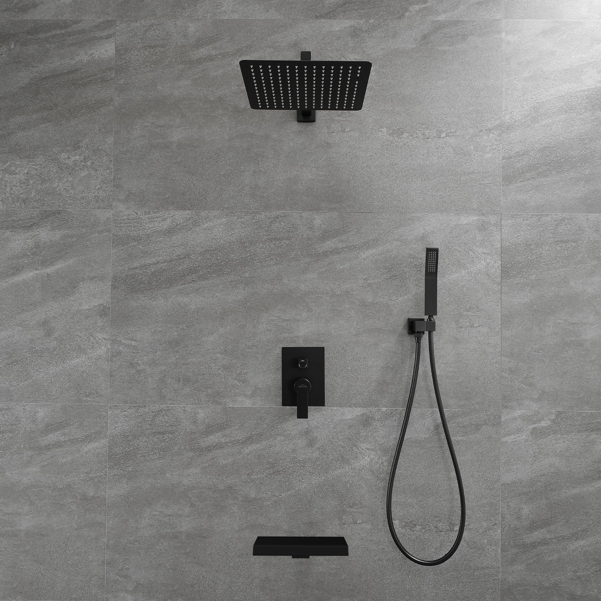 Boyel Living 12 in. Wall Mount Shower System with Dual Head System-Boyel Living
