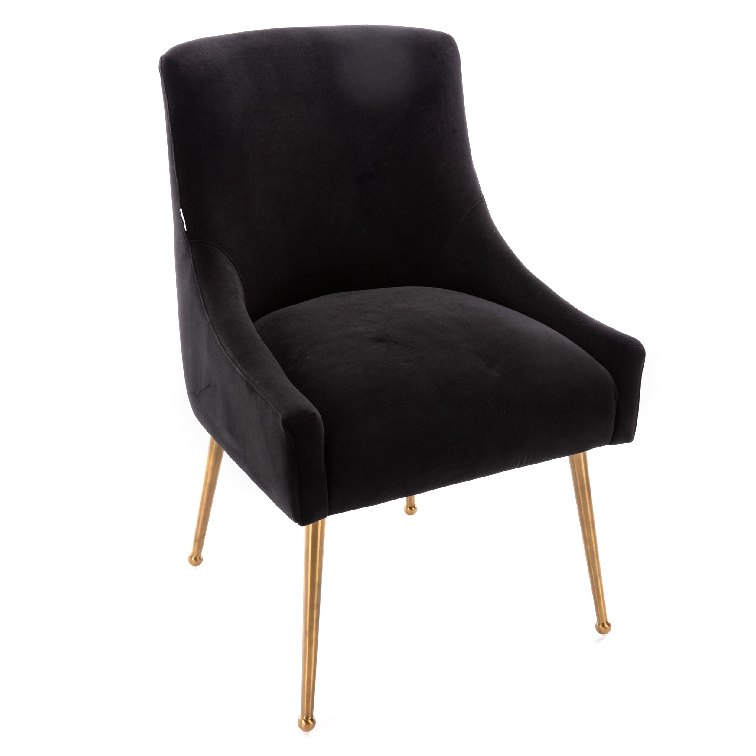 Velvet Dining Chair, Accent Side Chair With Adjustable Foot Nails, Set of 2-Boyel Living