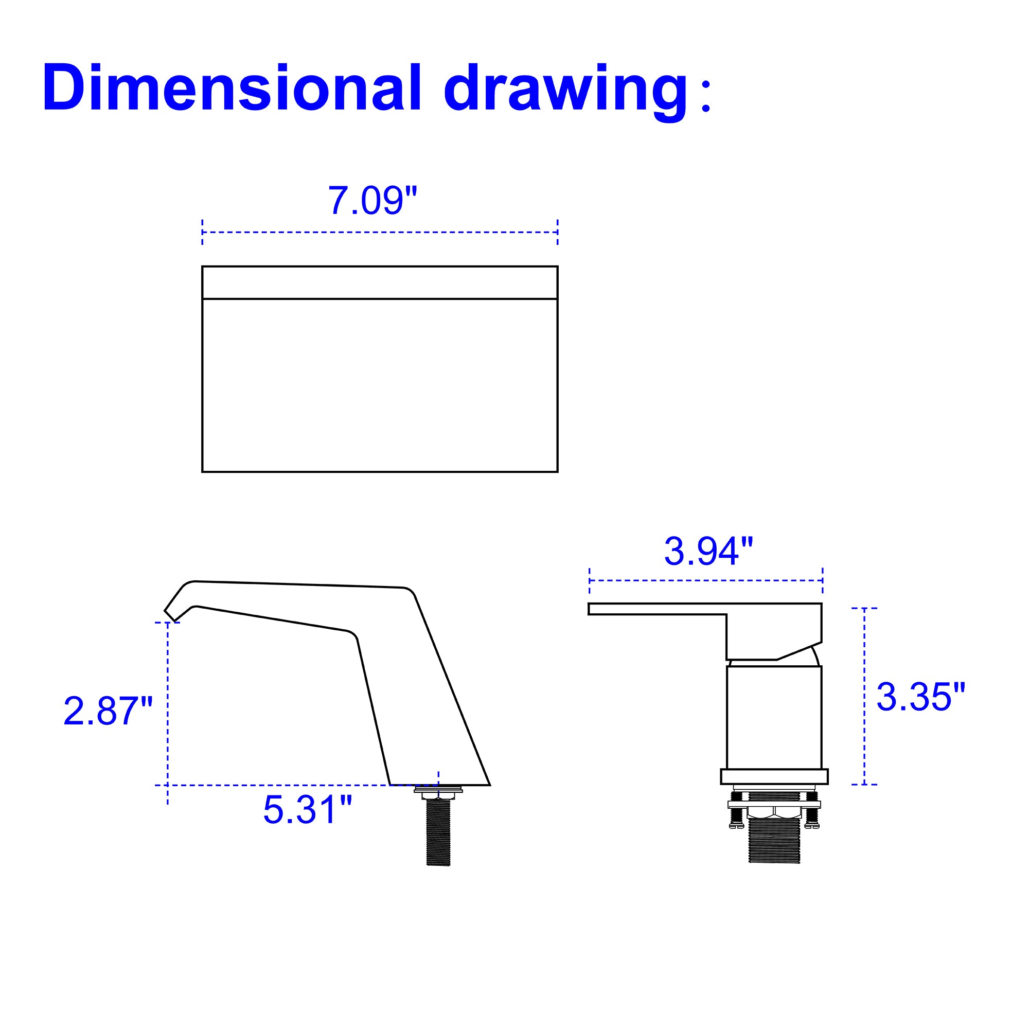 Boyel Living 8 in. Widespread Single Handle Bathroom Faucet with cUPC Hose-Boyel Living