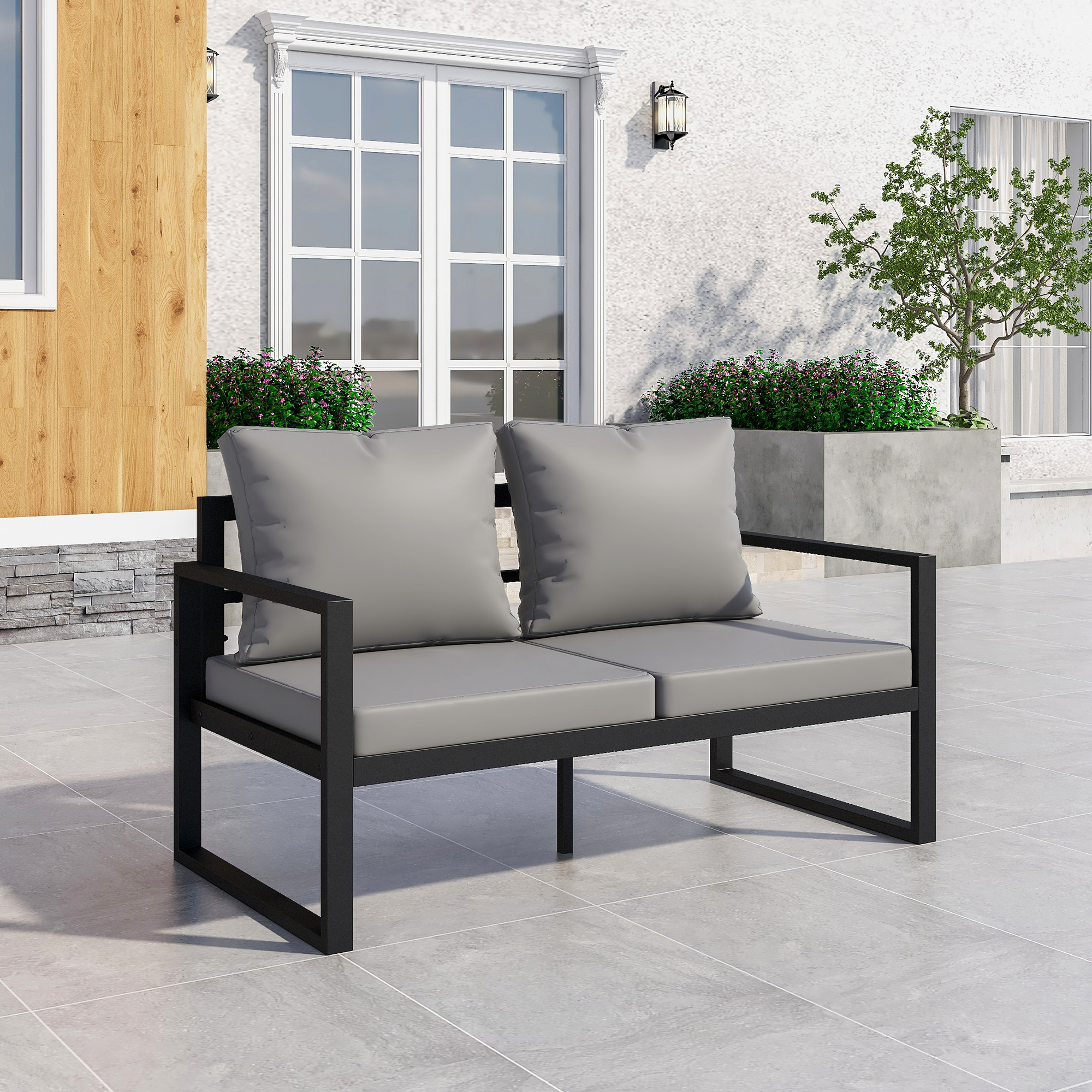 grey cushions for garden chairs