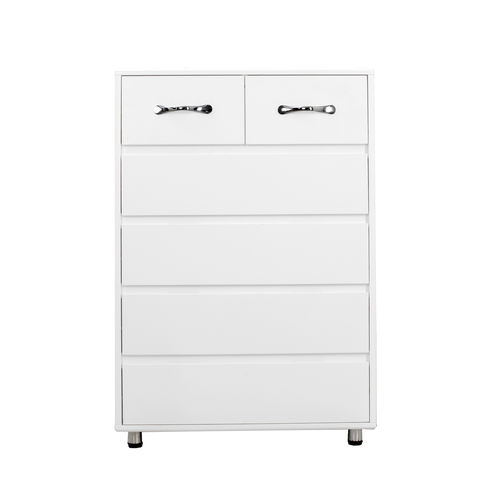 Six drawer side table-white-Boyel Living