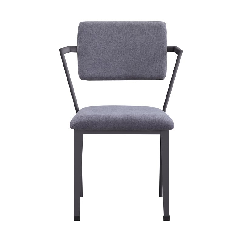 ACME Cargo Chair, Gray Fabric & Gunmetal-Boyel Living