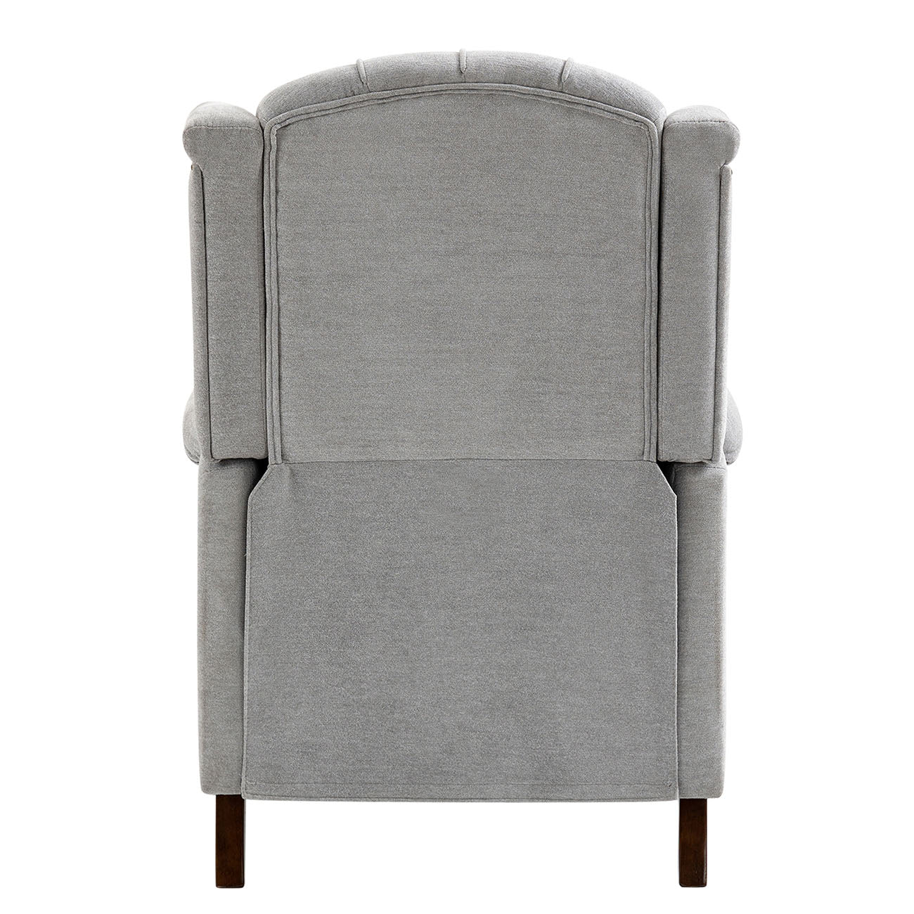 Boyel Living Push Back Reclining Chair Recliner with Wide Armrests and Rubber wooden legs, Blue/Gray-Boyel Living