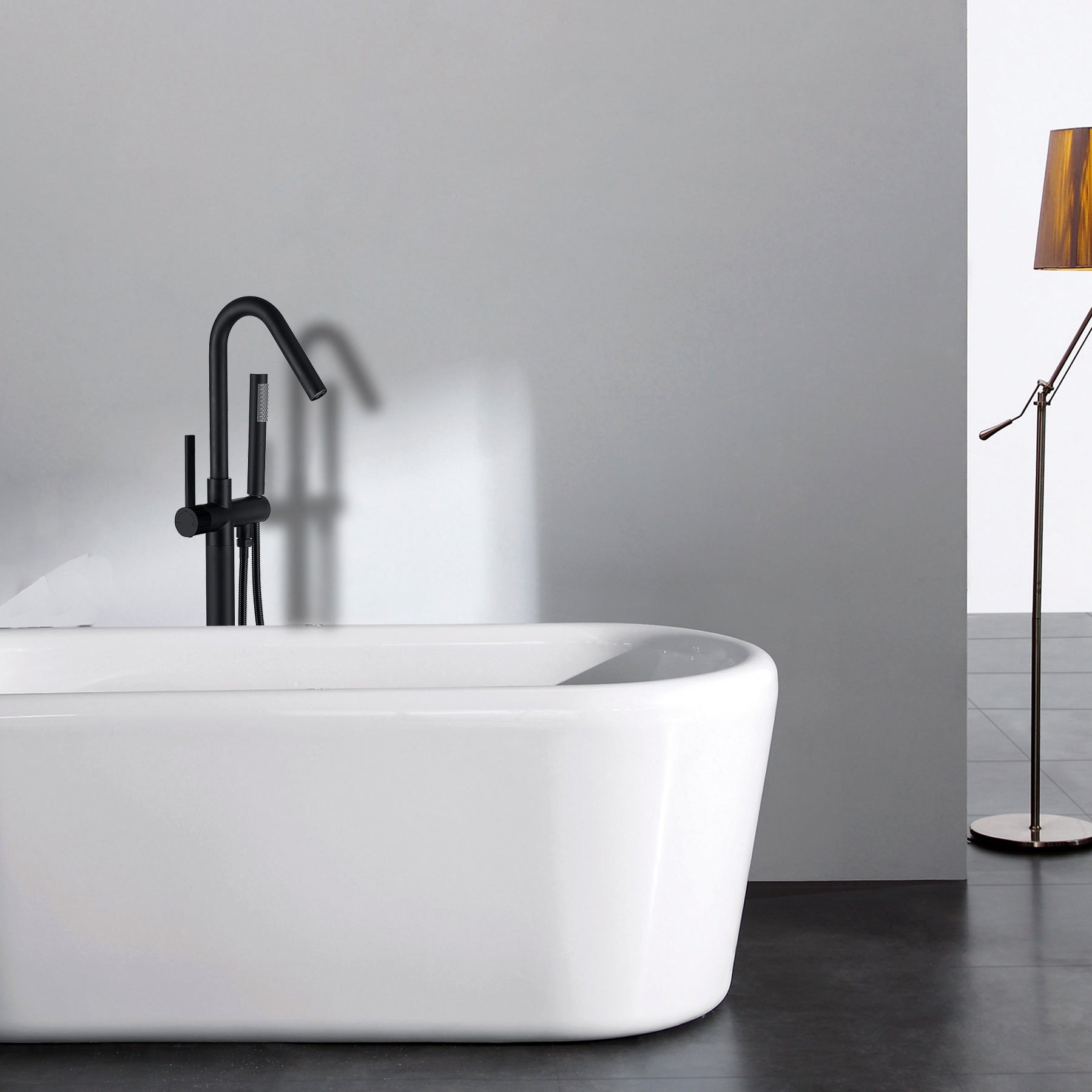 Modern Stand-alone Bathtub Faucet-Boyel Living
