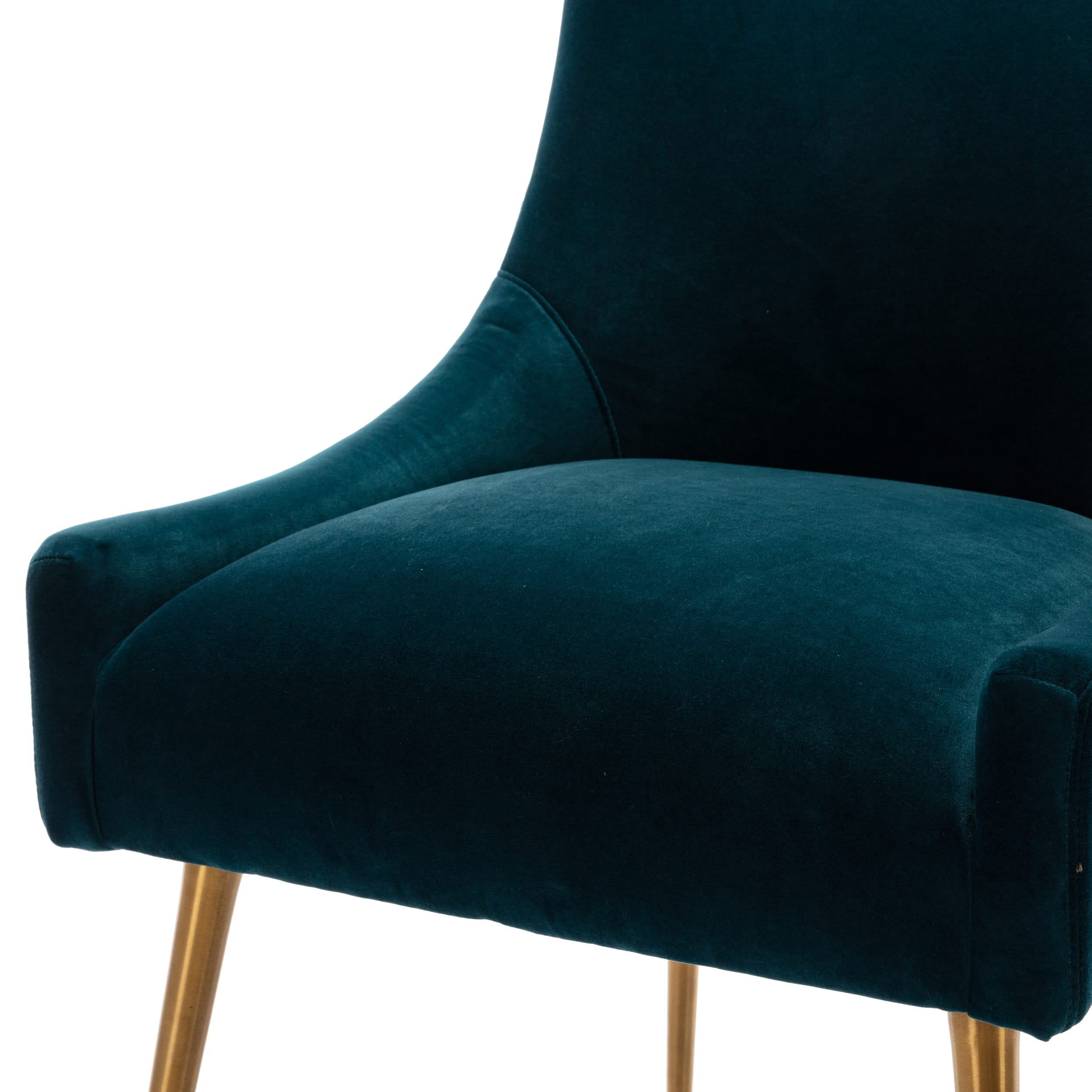 Velvet Dining Chair, Accent Side Chair With Adjustable Foot Nails, Set of 2-Boyel Living