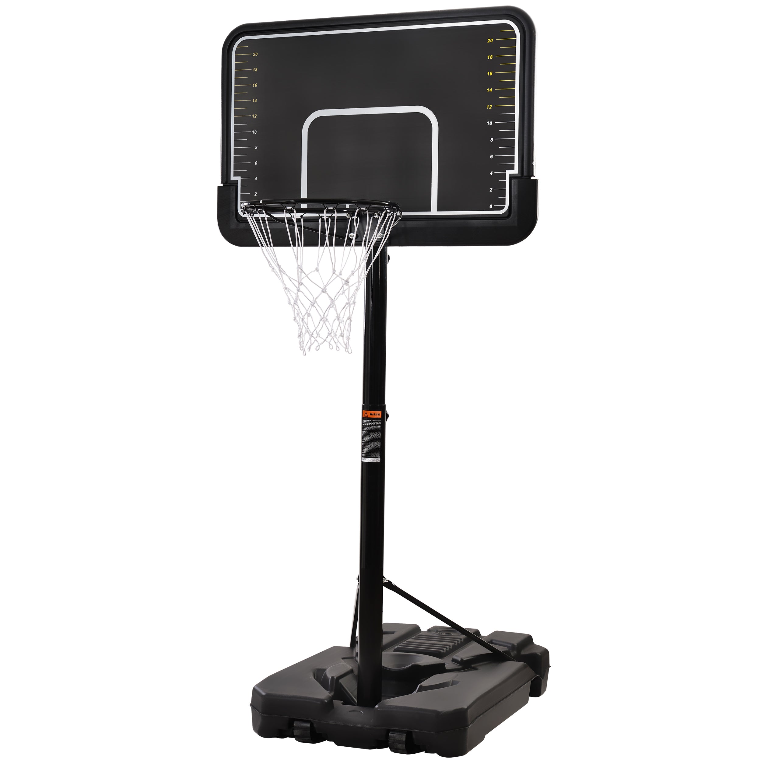 Portable Basketball Hoop & Goal with Vertical Jump Measurement, Outdoor Basketball System with 6.6-10ft Height Adjustment-Boyel Living