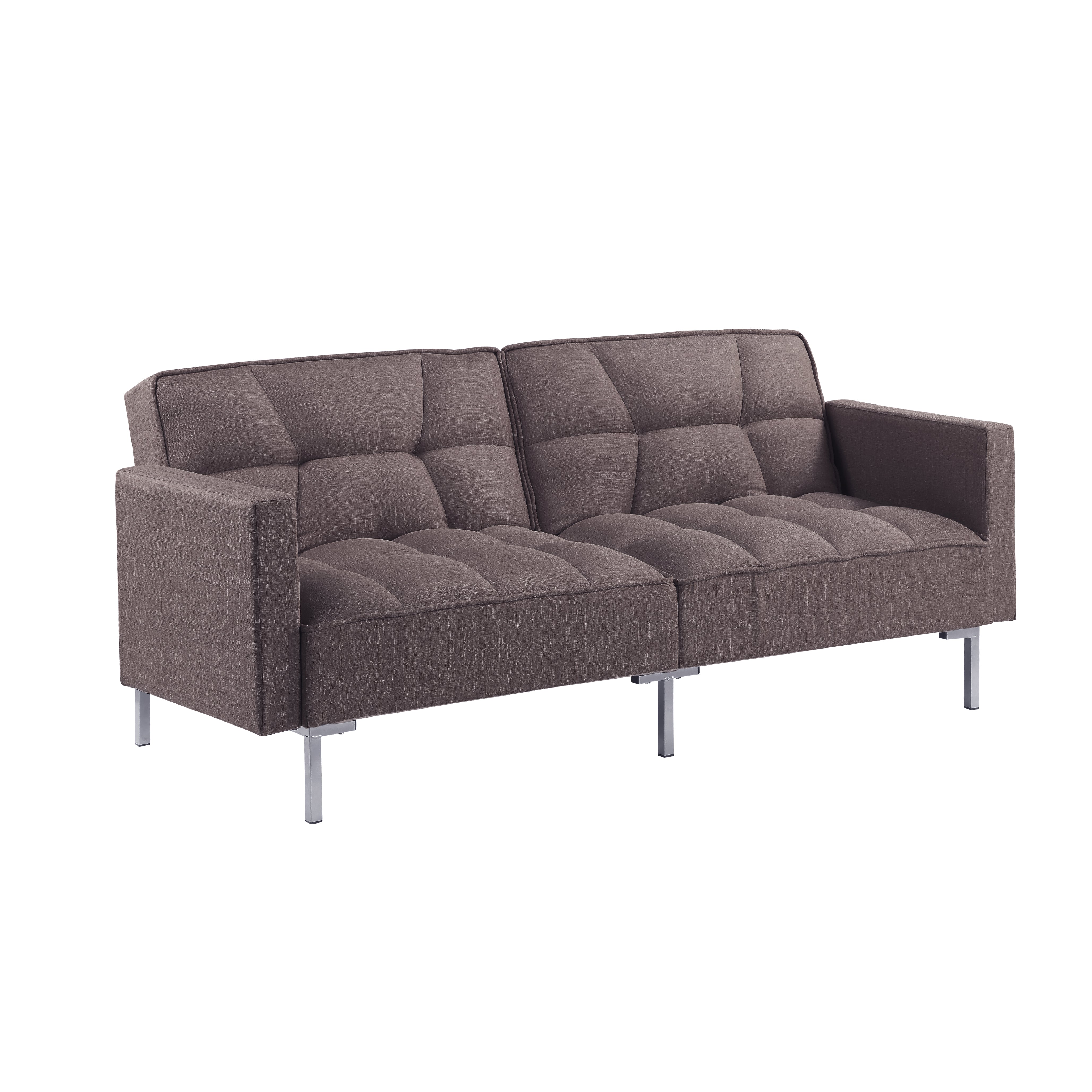 Linen Upholstered Modern Convertible Folding Futon Sofa Bed-Boyel Living