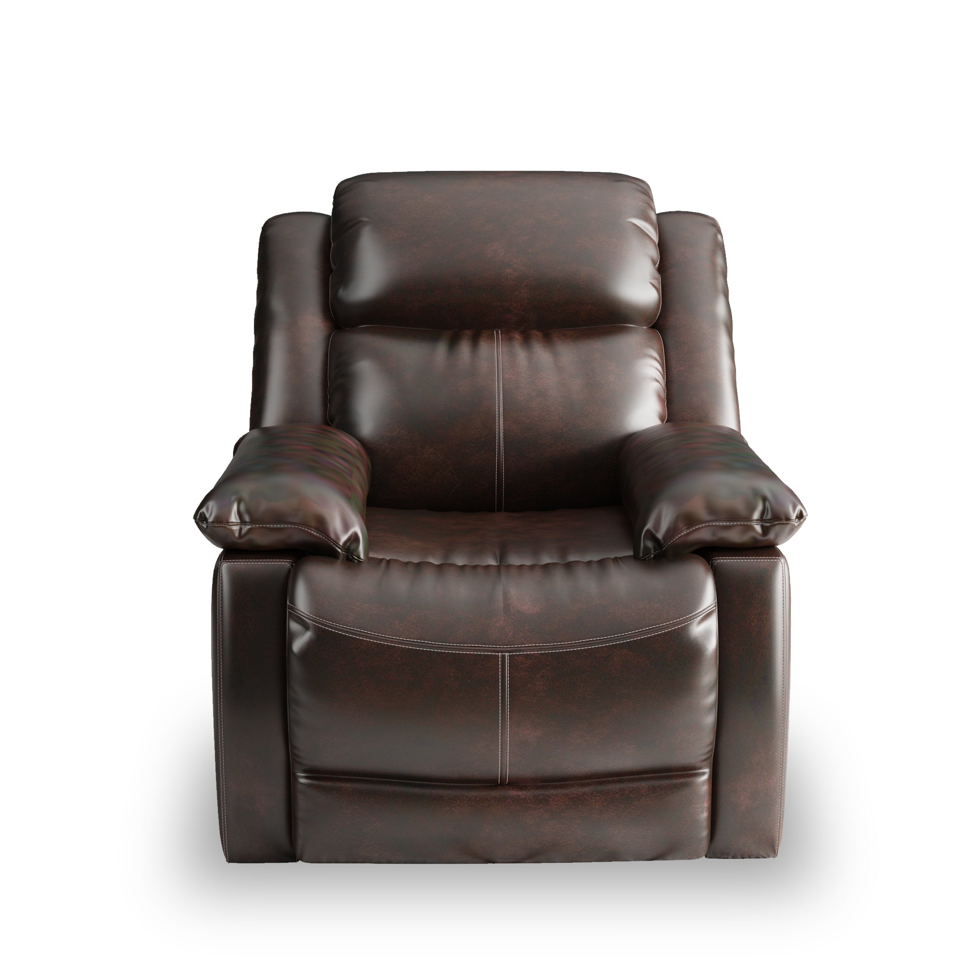 PU Leather Heated Massage Recliner Sofa Ergonomic Lounge with 8 Vibration Points-Boyel Living