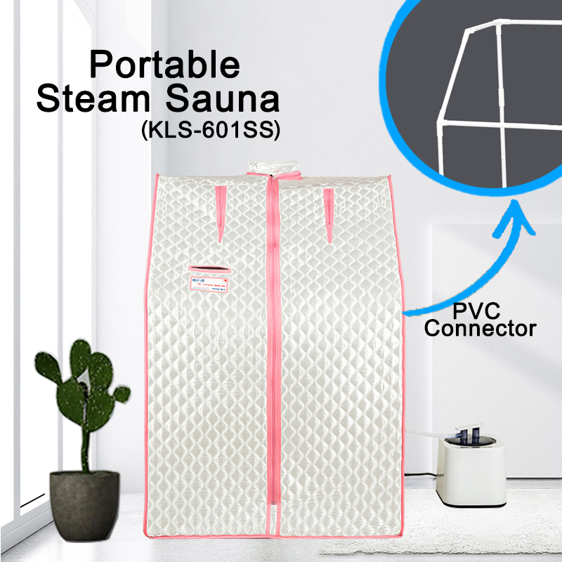 Half body Silver Steam Sauna Tent for Spa Detox at Home PVC Pipe Connector Easy to Install with FCC Certification-Boyel Living