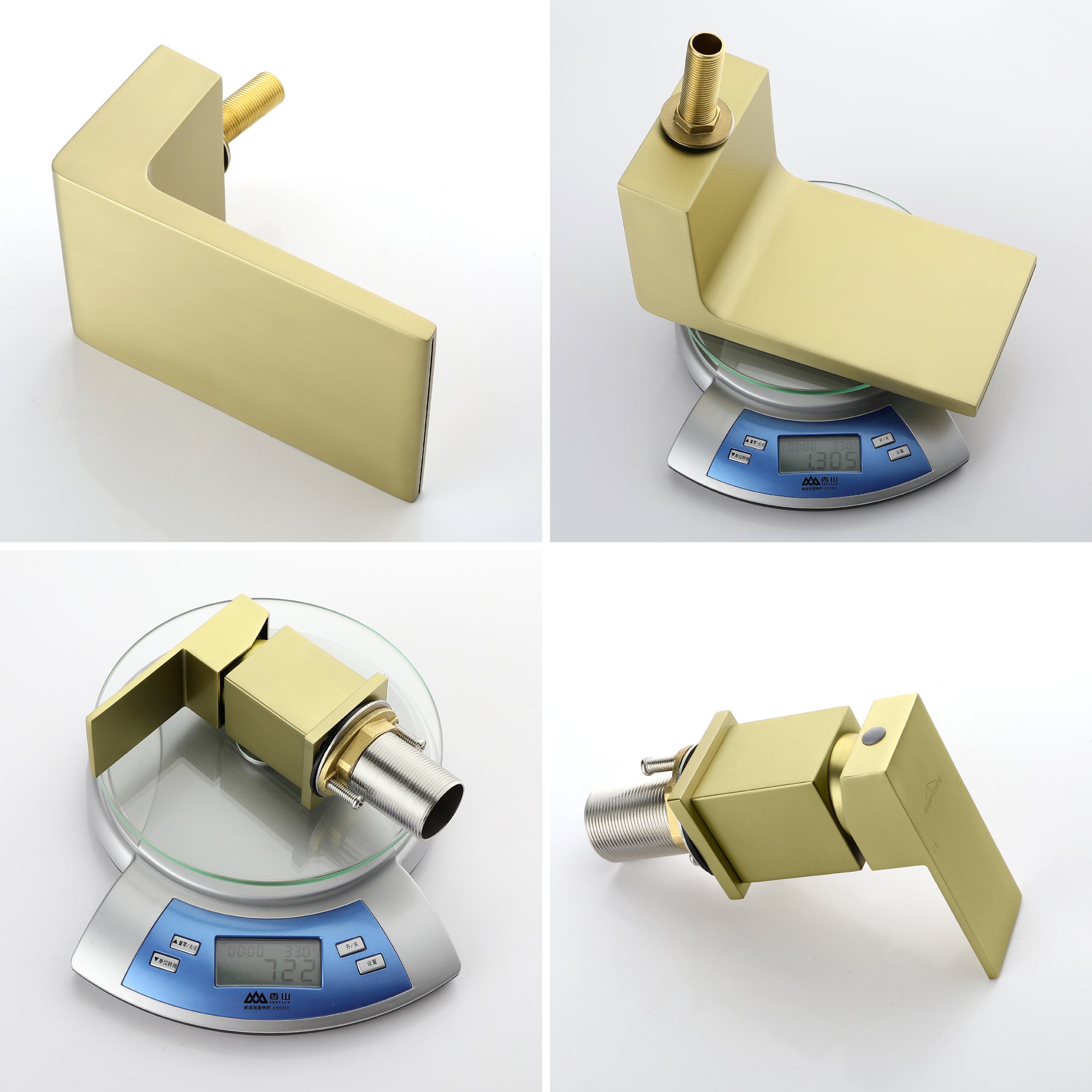 Boyel Living Tub Deck Mount Roman Bathtub Faucet with Hand Shower and Water Suply Hose-Boyel Living