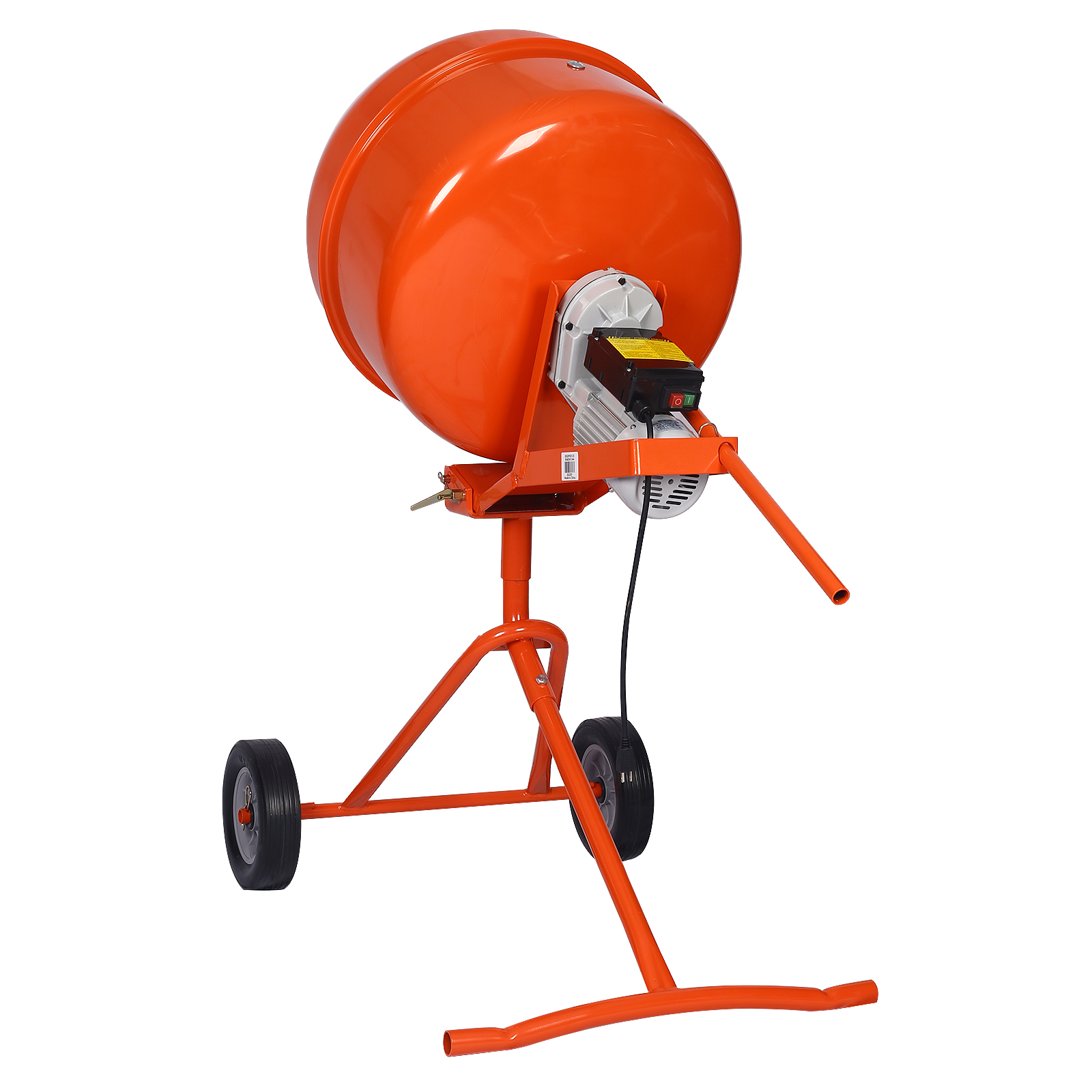 Electric Cement Mixer 5 Cu Ft, Portable Concrete Mixer Machine, Wheelbarrow  Cement Mixing Machine for Stucco Construction Mortar 1/2 Hp, ETL