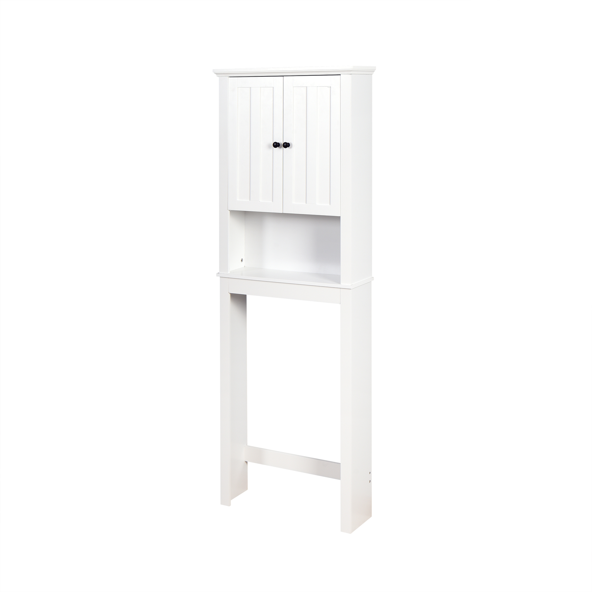 Bathroom Wooden Storage Cabinet Over-The-Toilet Space Saver with a Adjustable Shelf 23.62x7.72x67.32 inch-Boyel Living