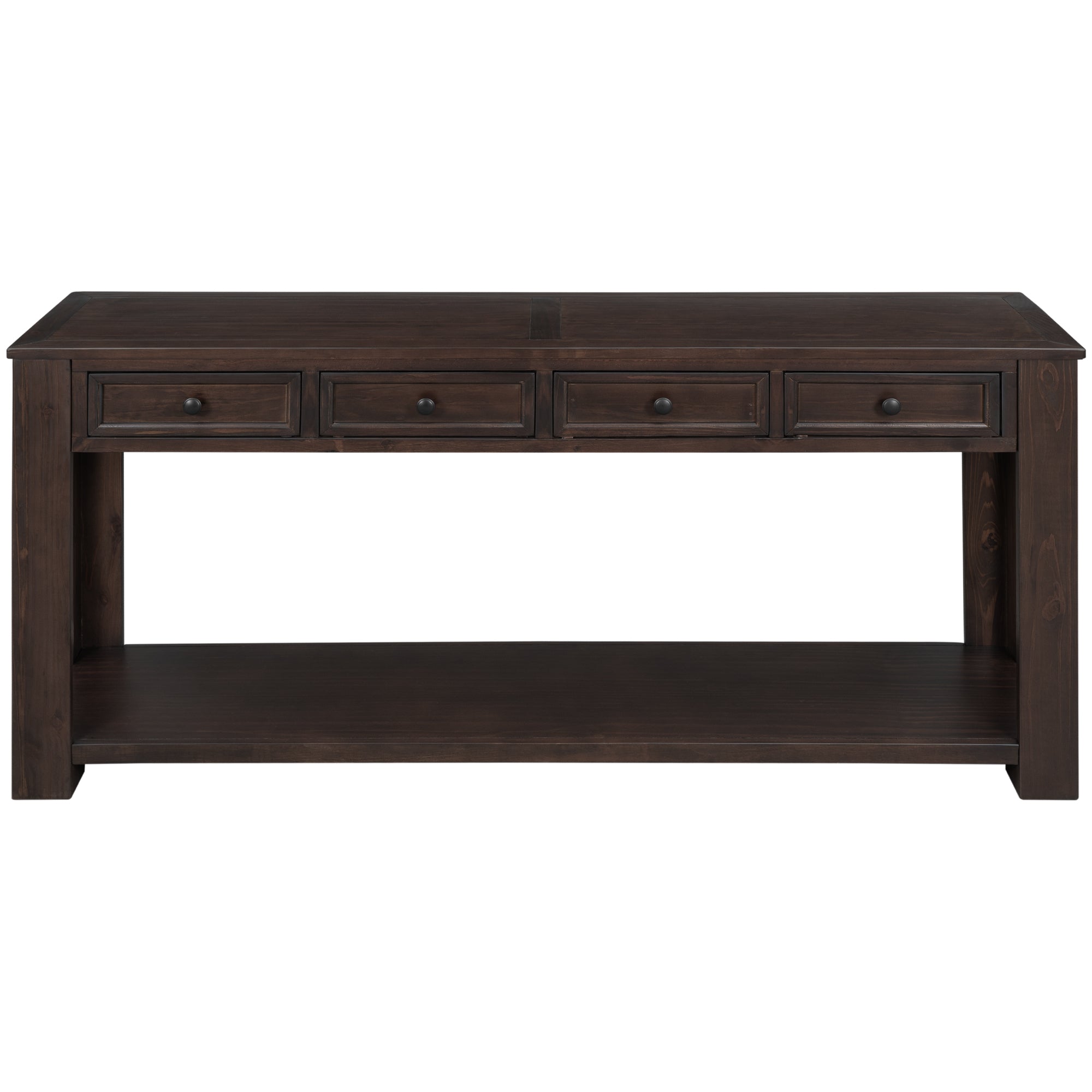 Console Table for Entryway Hallway Sofa Table with Storage Drawers and Bottom Shelf-Boyel Living