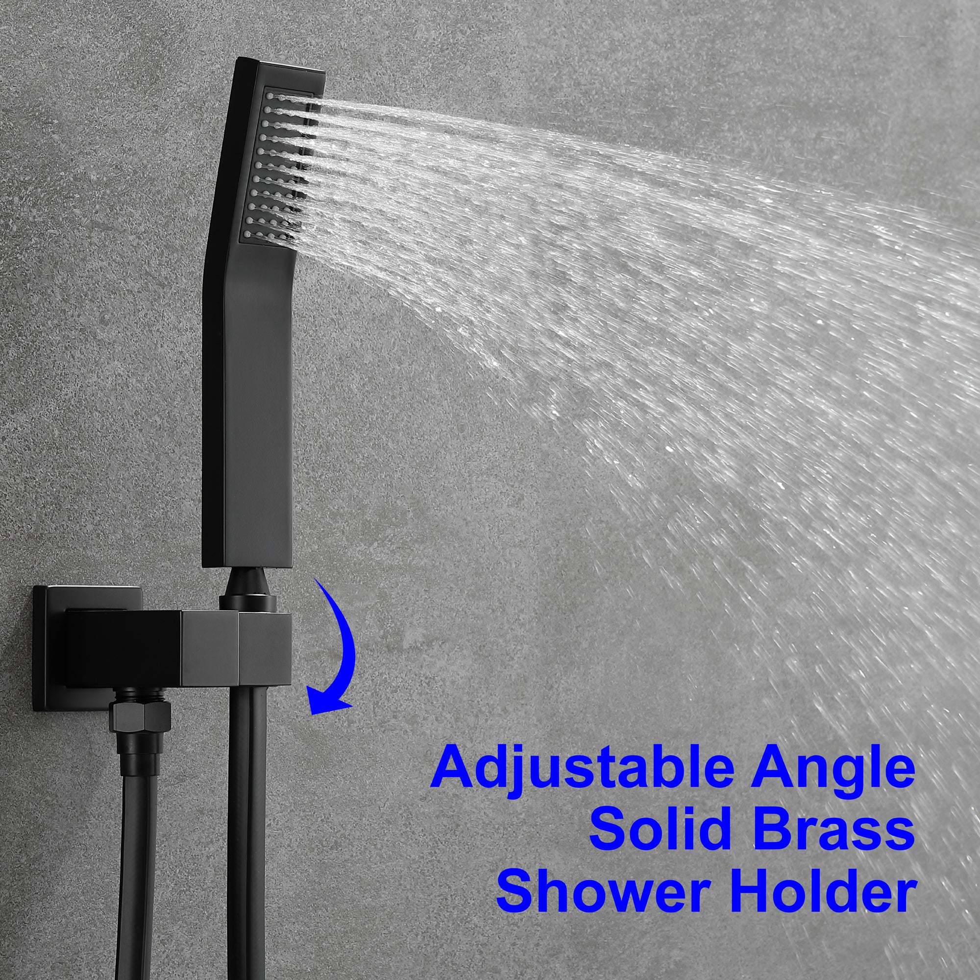 Boyel Living 10 in. Wall Mounted Single-Handle Shower Faucet Set with Tub Spout & Hand Shower-Boyel Living