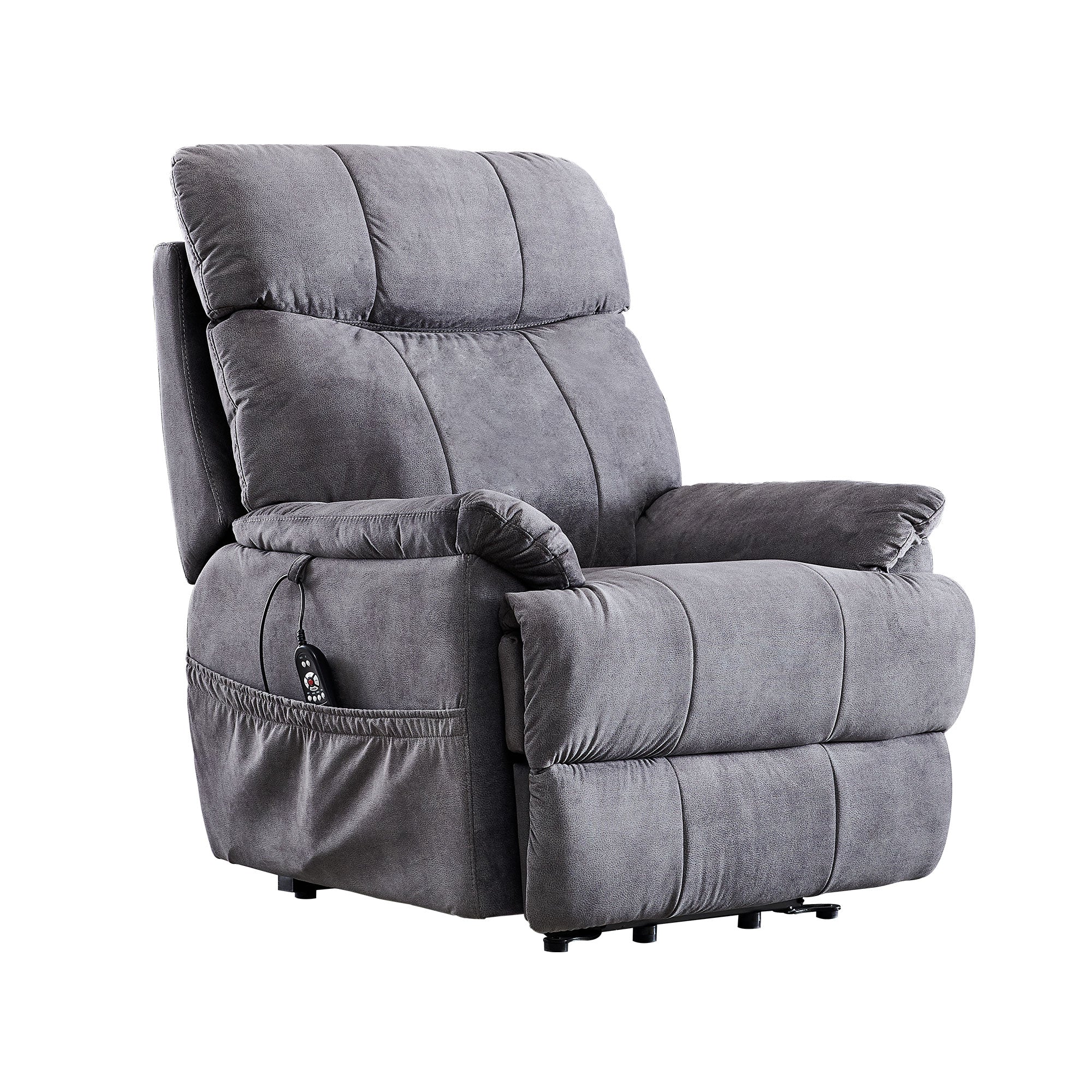 8 Points Massage and Heat Large Power Lift Recliner Chair with Remote Control-Boyel Living