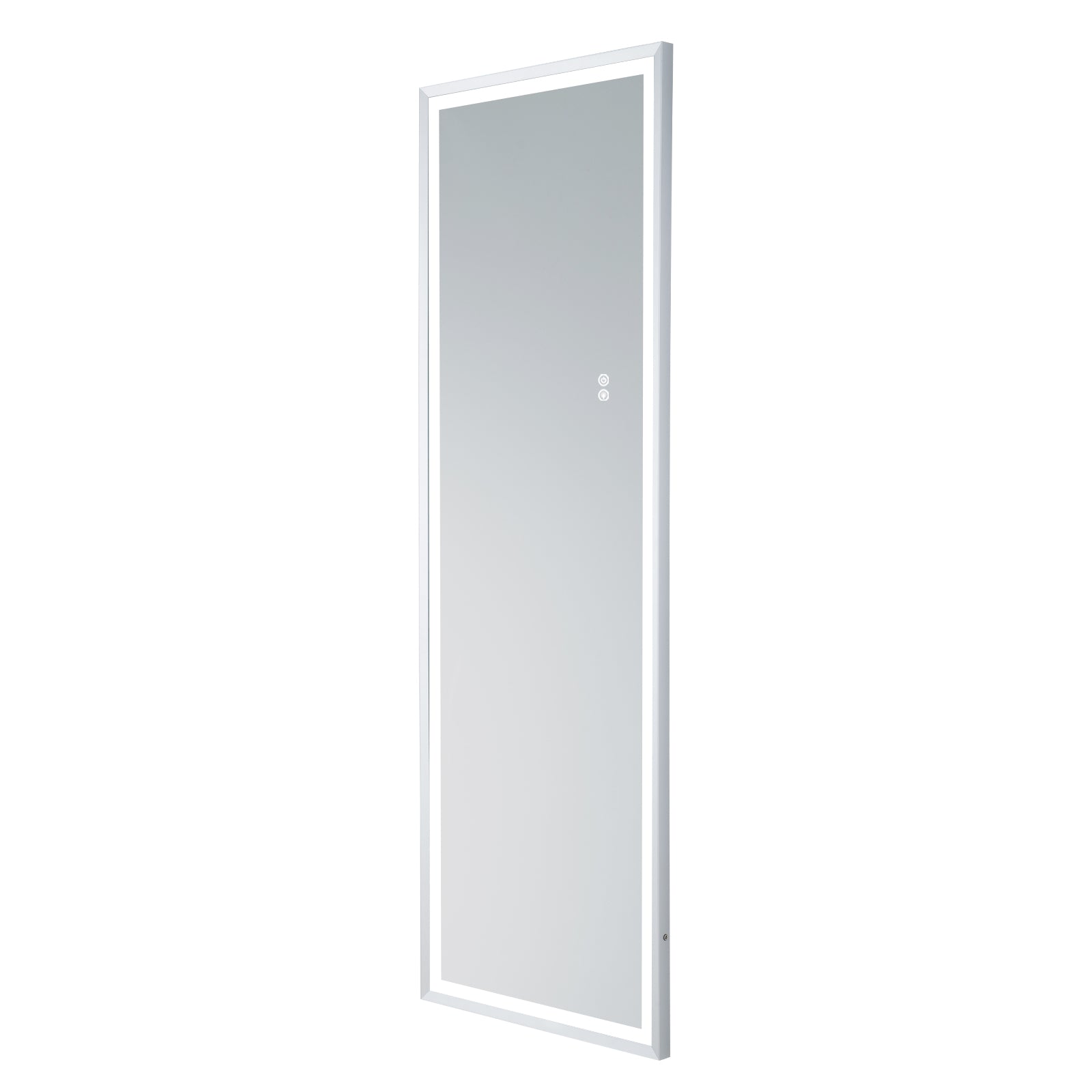 LED Wall Mounted Lighted Floor Mirror with Entry Dimmer& Touch Switch-Boyel Living