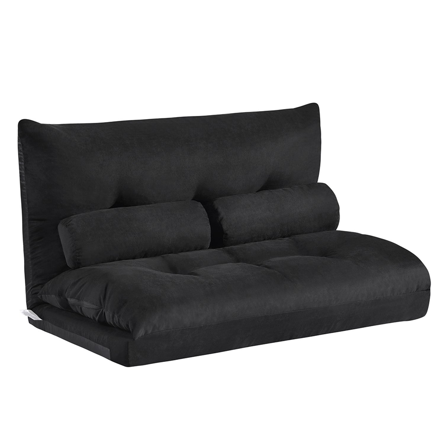 Sofa Bed Adjustable Folding Futon Sofa Video Gaming Sofa Lounge Sofa with Two Pillows-Boyel Living