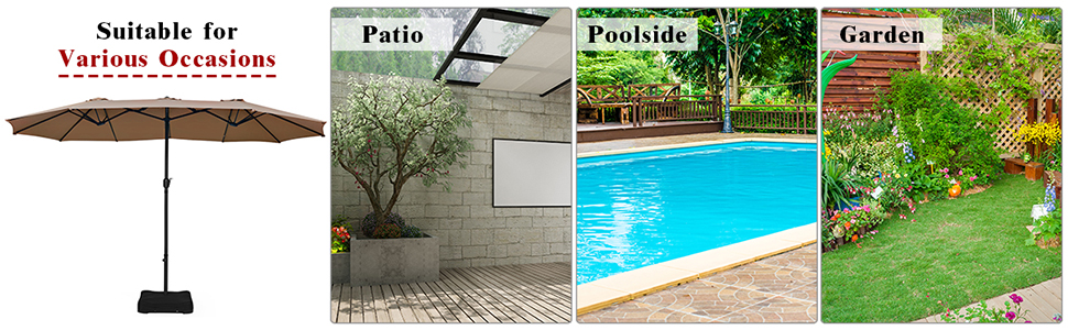 15 ft outdoor umbrella