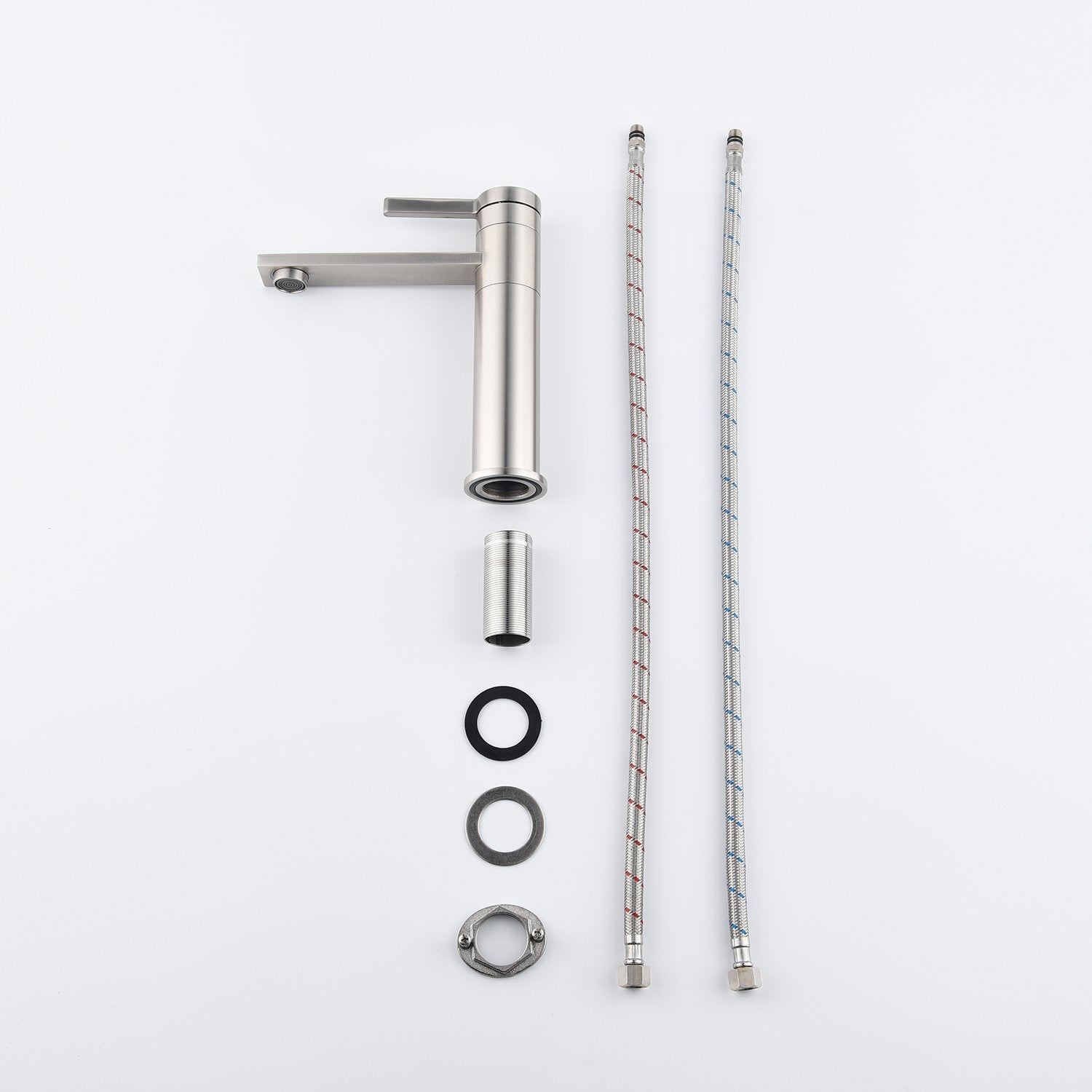 Single Handle Sink Vanity Bathroom Faucet in Brushed Nickel-Boyel Living