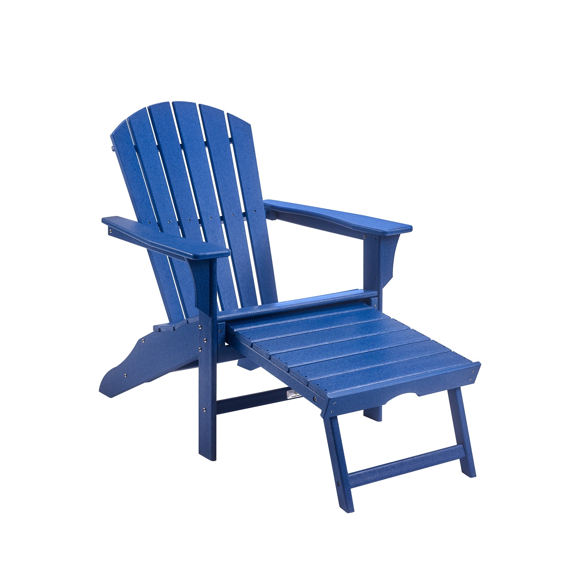 Classic Outdoor Adirondack Chair with Footrest for Garden Porch Patio Deck Backyard-Boyel Living
