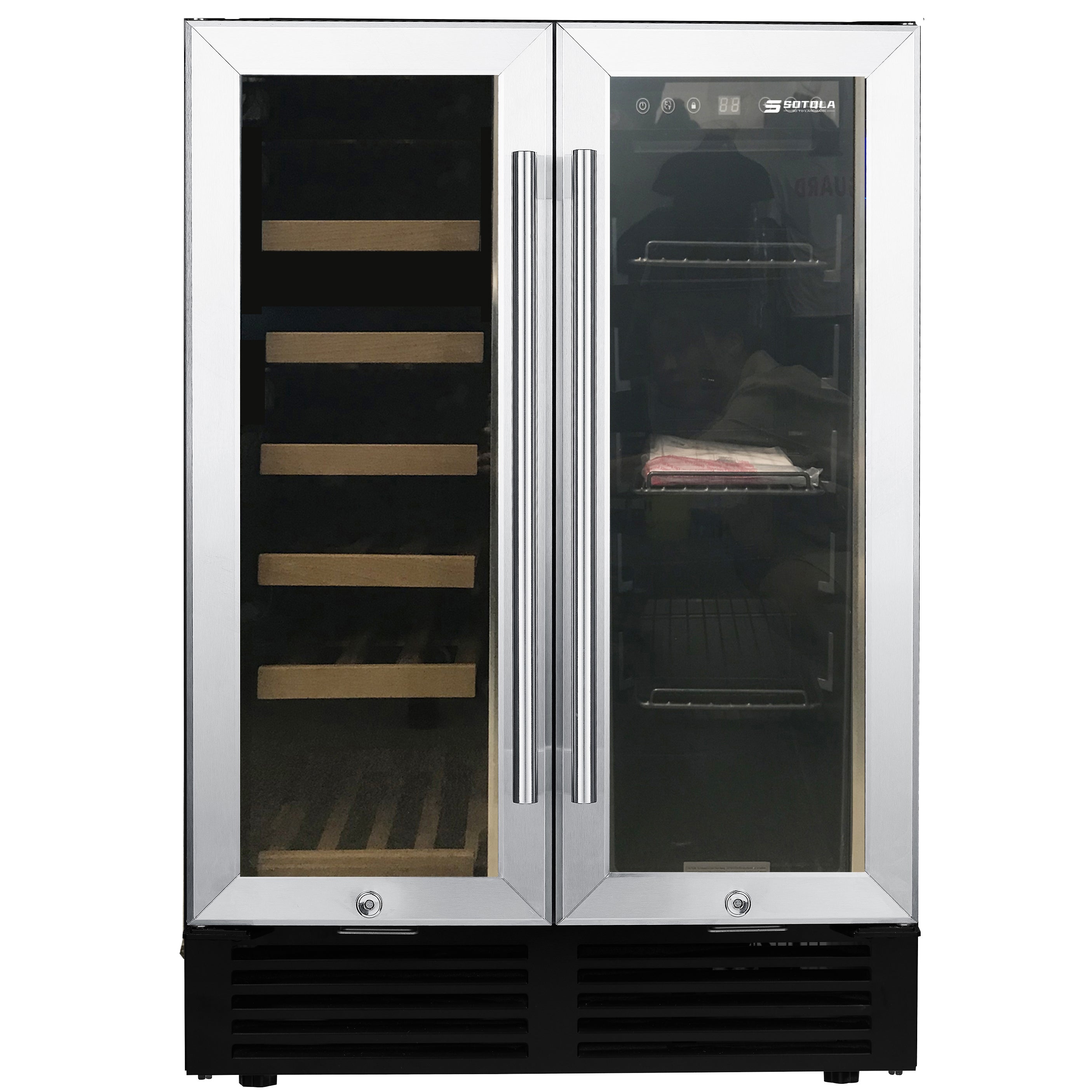 Dual Zone 19-Bottle Built-in or Freestanding Wine Cooler Refrigerator-Boyel Living