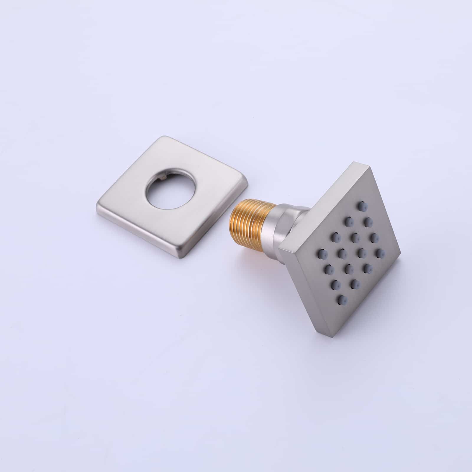 Boyel Living Luxury LED Ceiling Rainfall Shower Head System with Body Jets Bathroom Shower Faucet Complete Set, Flow Adjustable-Boyel Living