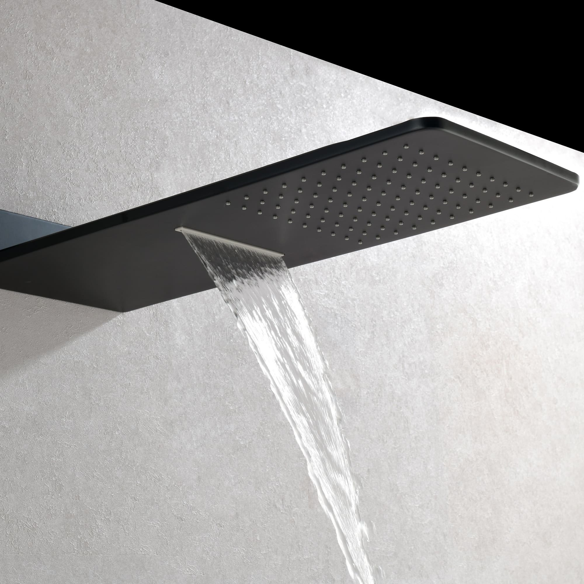 Boyel Living Luxury Thermostatic Rain Shower Head System With 3 Body Jets & 3-Spray Patterns Wall Mounted and Solid Brass Handshower-Boyel Living