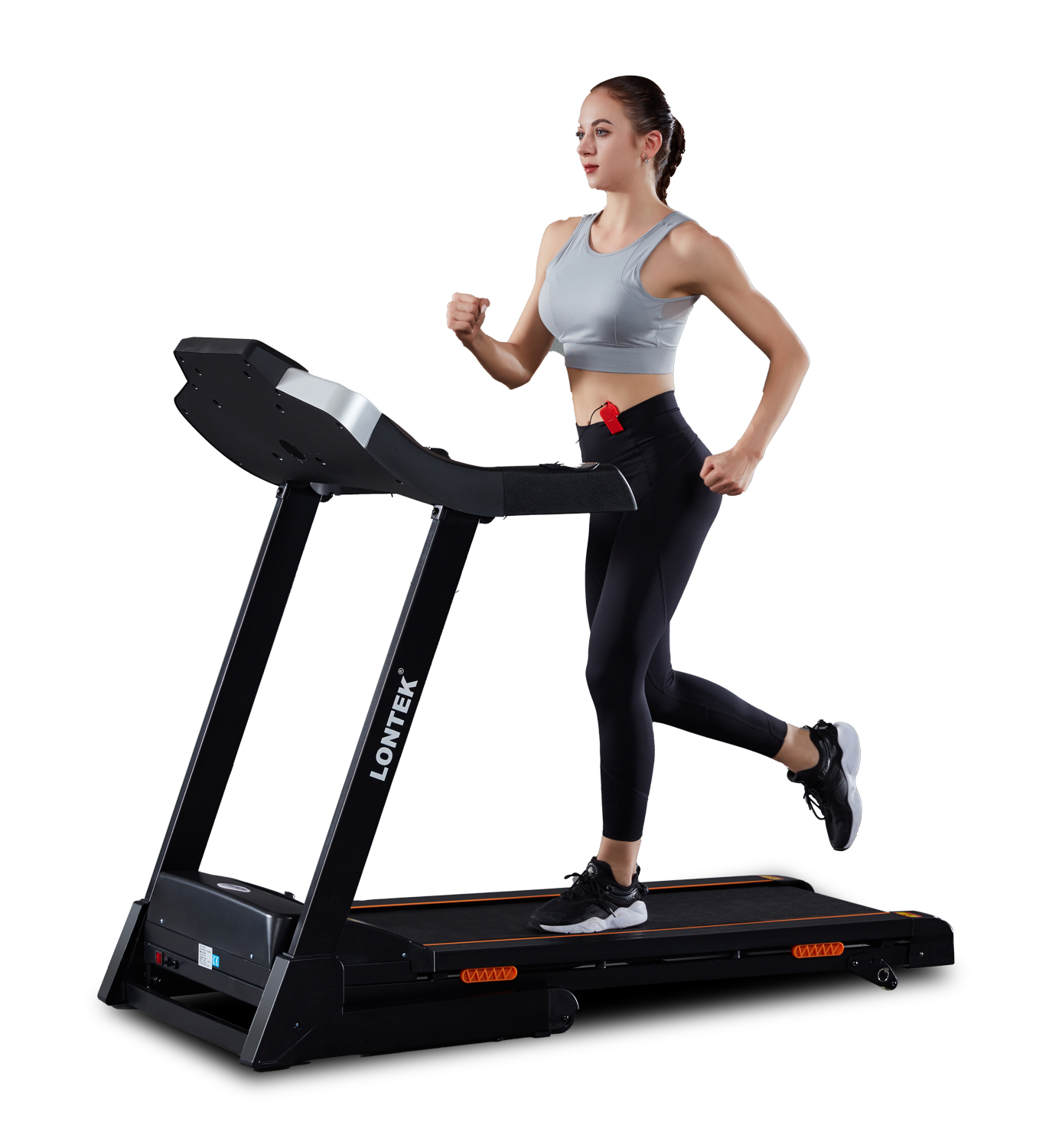 Folding Treadmill for Home Gym Exercise,Perform Treadmill with Incline  Calories Monitor,Motorized Running Machine with SPAX APP  Cup Holder-Boyel Living