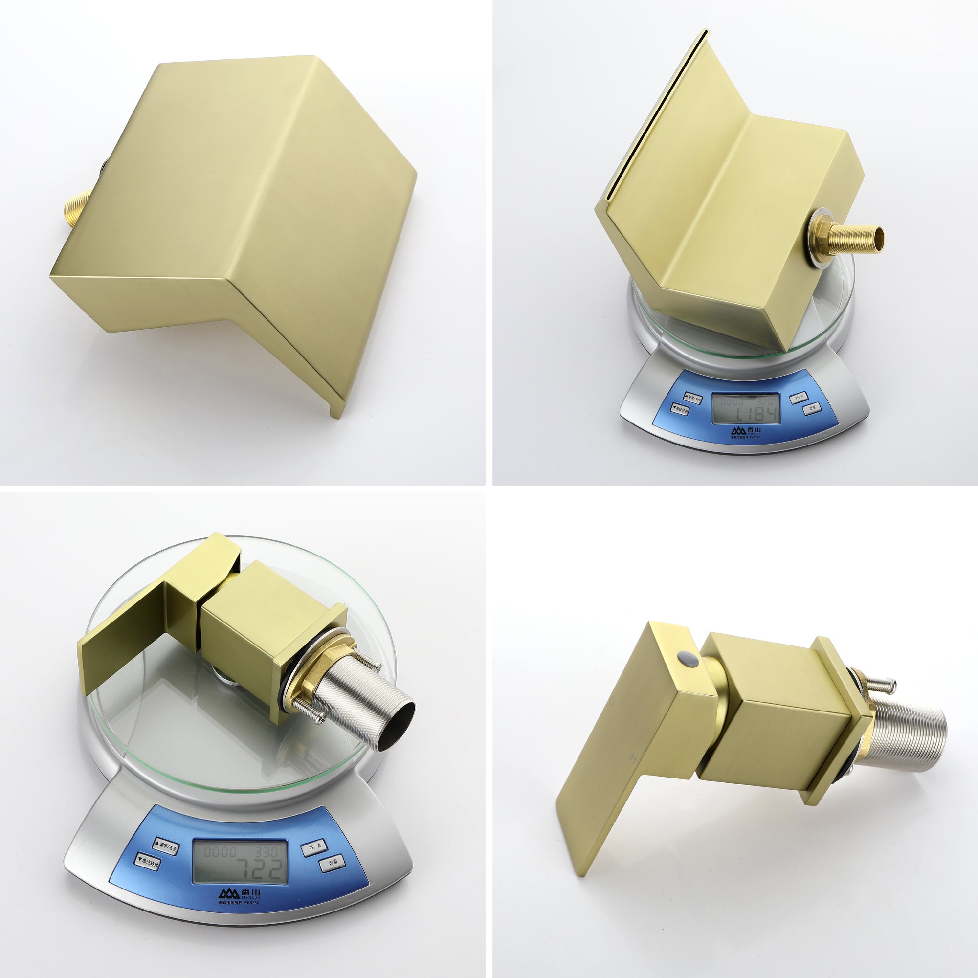 Boyel Living Bathtub Faucets Tub Deck Mount Roman Tub Faucet with Hand Shower and Water Suply Hose-Boyel Living