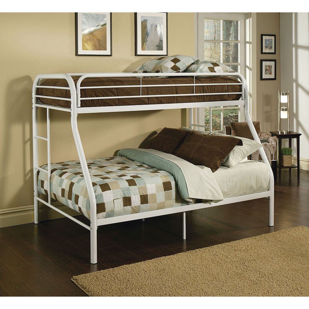 ACME Tritan Bunk Bed (Twin/Full) in White-Boyel Living