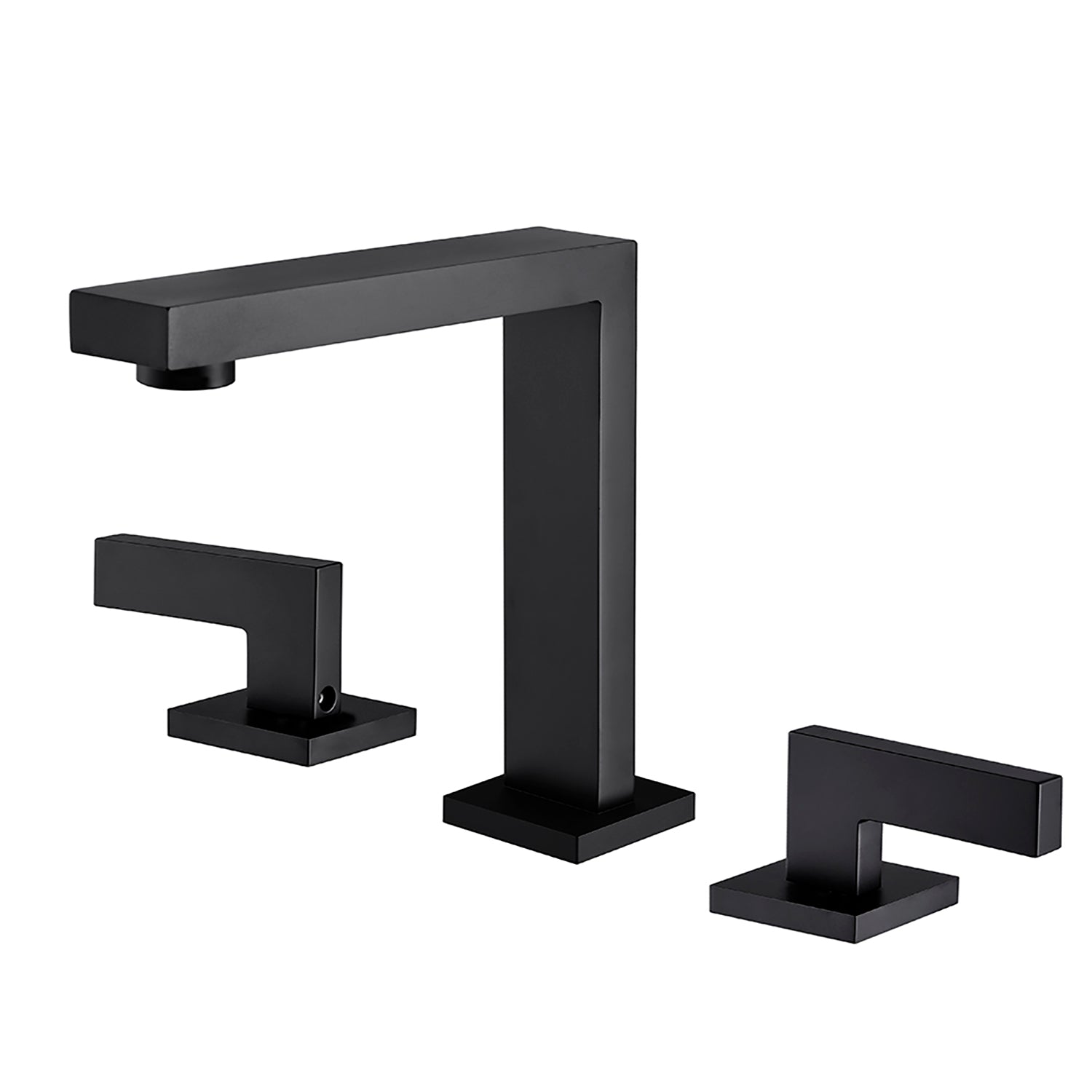 Boyel Living 8 in. Widespread 2-Handle High-Arc Bathroom Faucet with Ceramic Disk Valve in Matte Black-Boyel Living