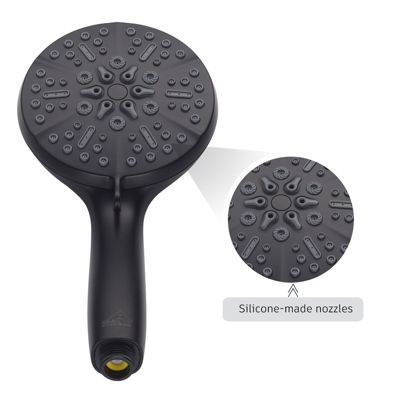 5-Spray Patterns 5 in. High Pressure Wall Mount Handheld Shower Head-Boyel Living