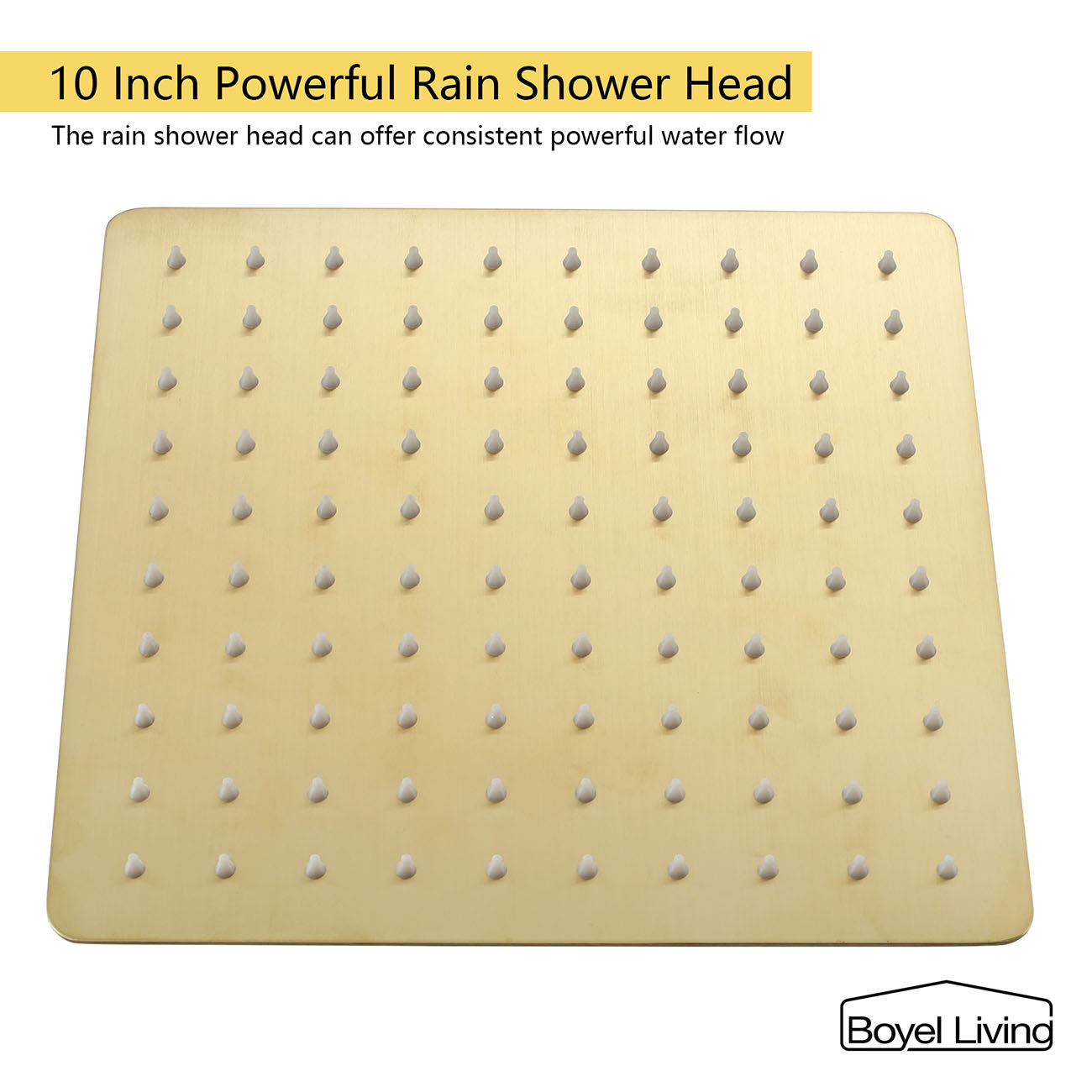 Boyel Living 10 Inch Wall Mounted Powerful Dual Shower Heads Set Rain Shower System-Boyel Living