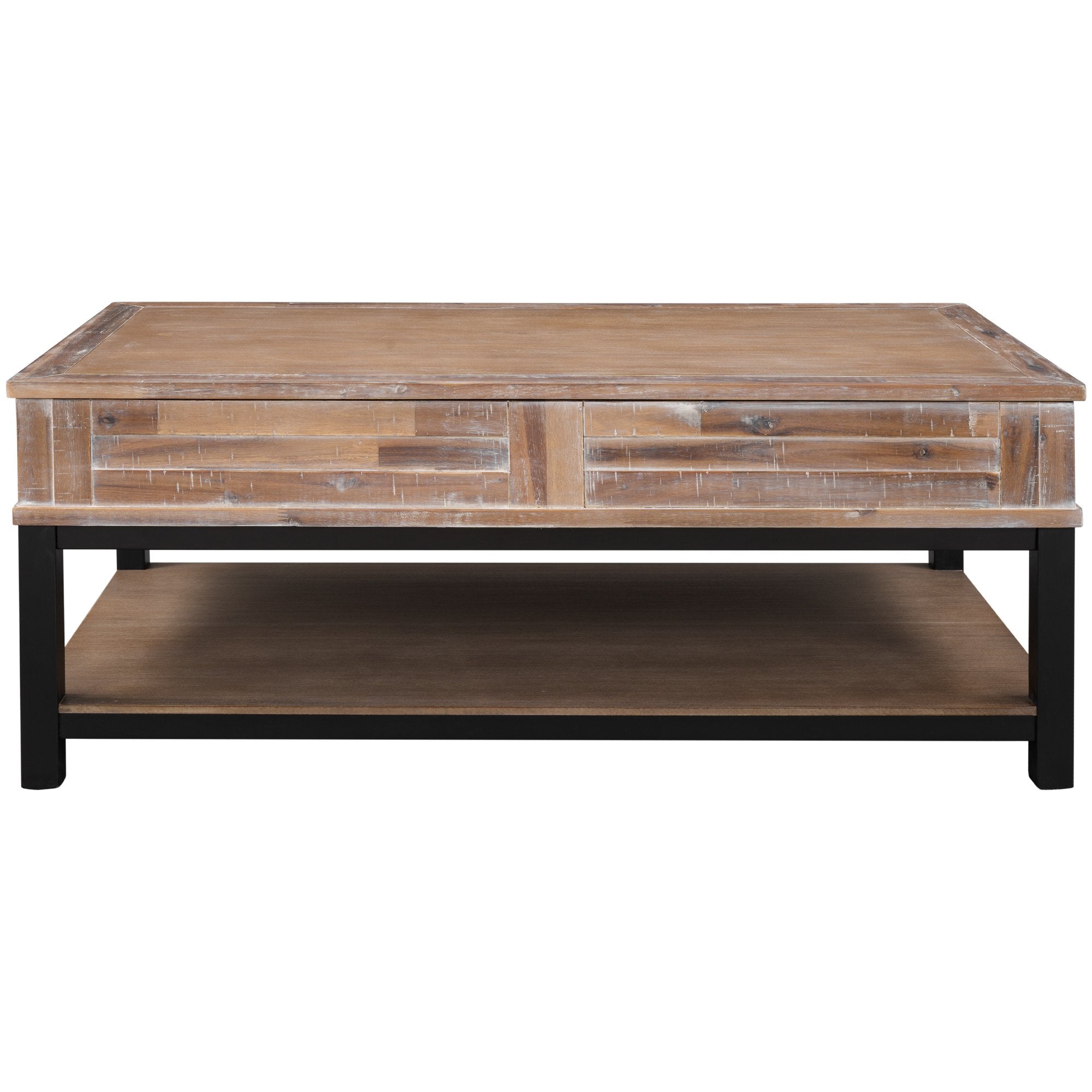 Lift Top Coffee Table with Inner Storage Space and Shelf-Boyel Living