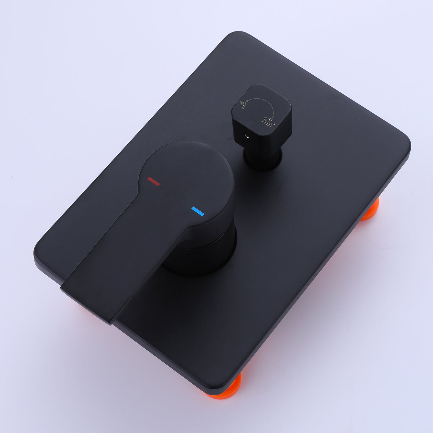 Boyel Living 10 in. Square Shower System Bathroom Shower Towers with Hand-Shower in Black-Boyel Living