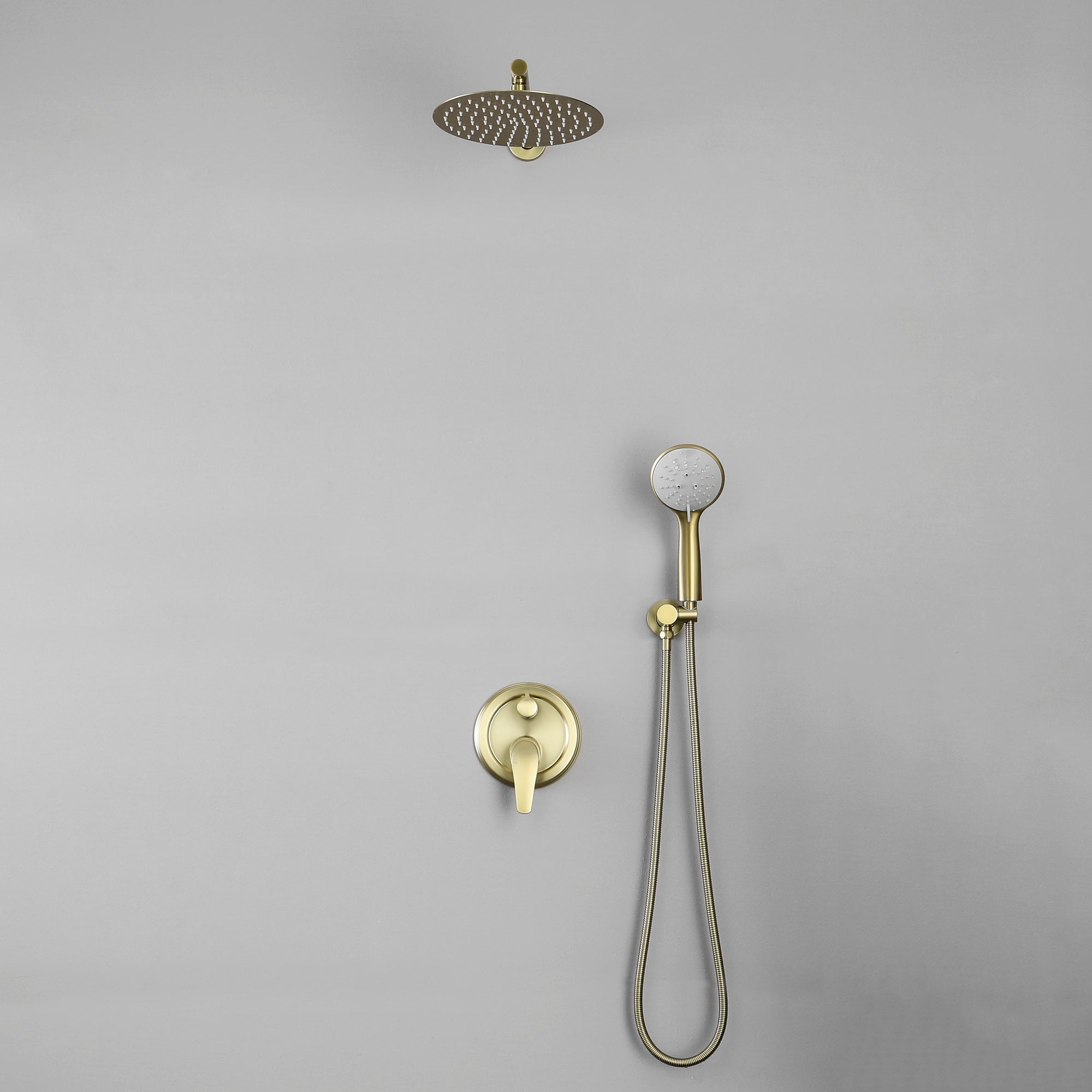 Boyel Living Best Rain Shower System with Handheld in Brushed Gold-Boyel Living