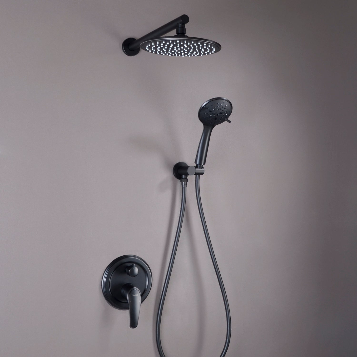Boyel Living Modern Shower System Wall Mounted Dual Shower Heads with Handheld-Boyel Living