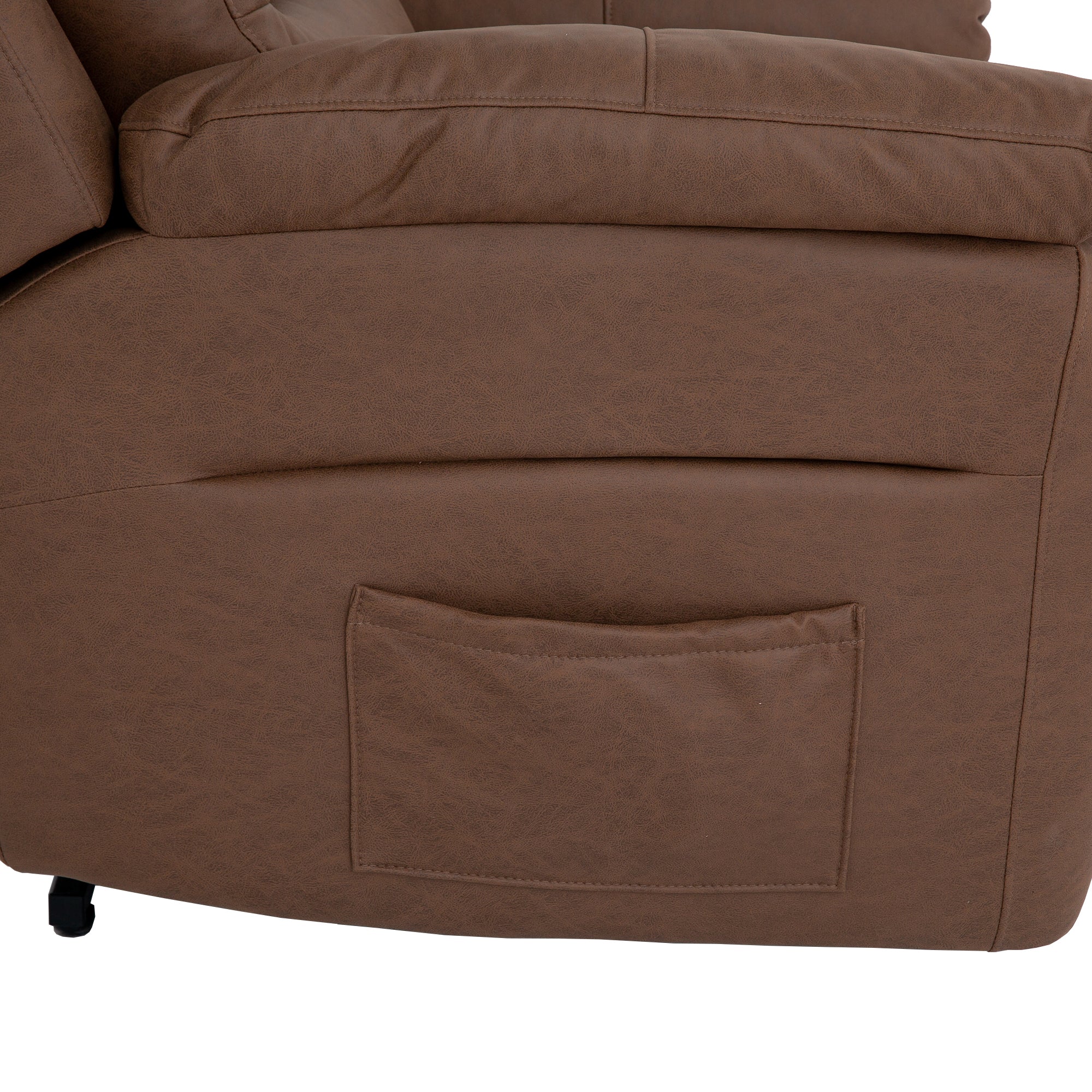 Power Lift Assist Standard Recliner with Storage and Overstuffed Pillows-Boyel Living